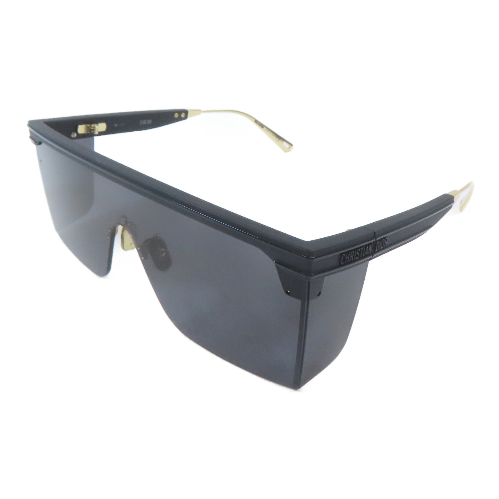 Dior PVC/金屬M1U Sunglasses太陽眼鏡黑色/金色
