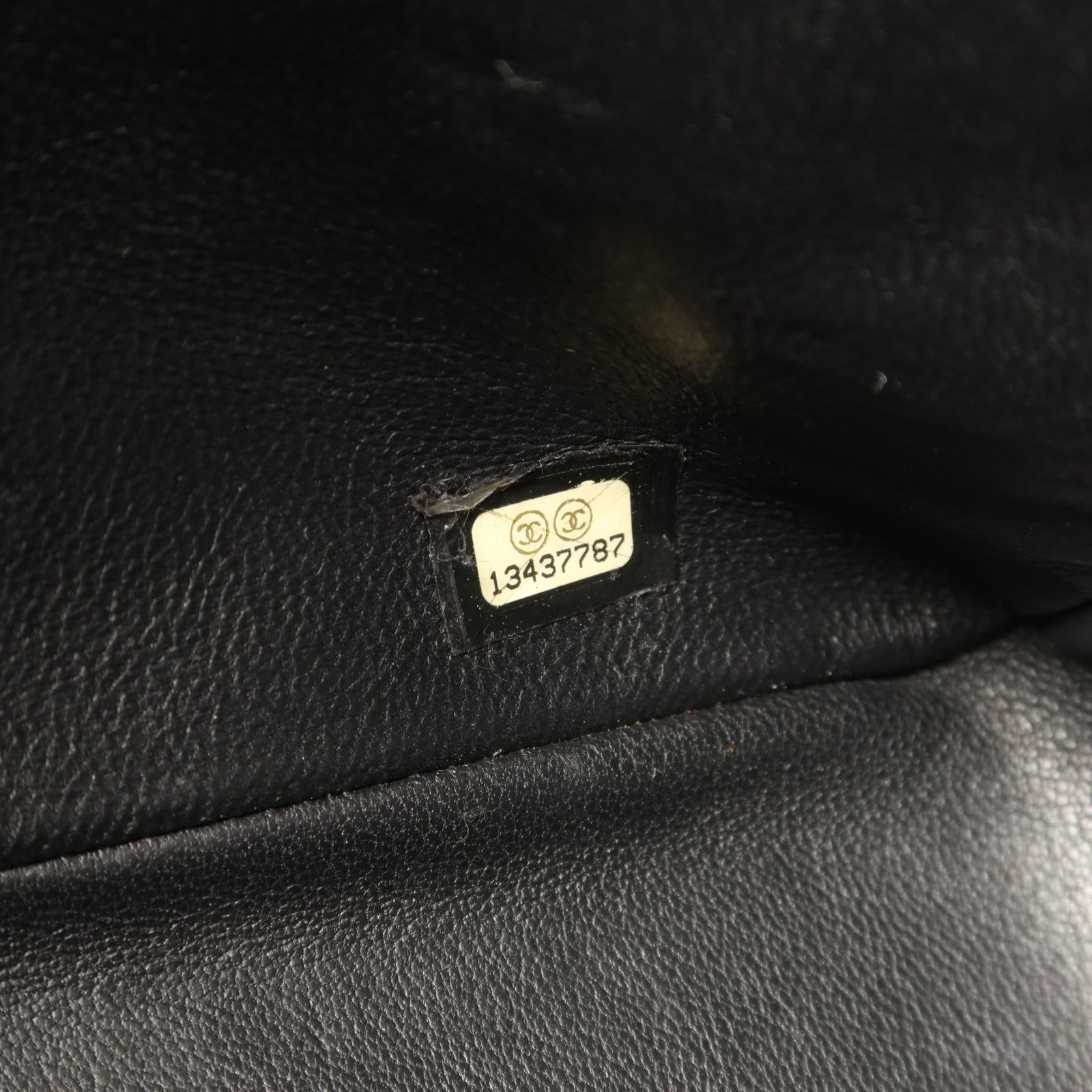 CHANEL 牛皮皮革Large Classic金扣鏈帶肩背袋