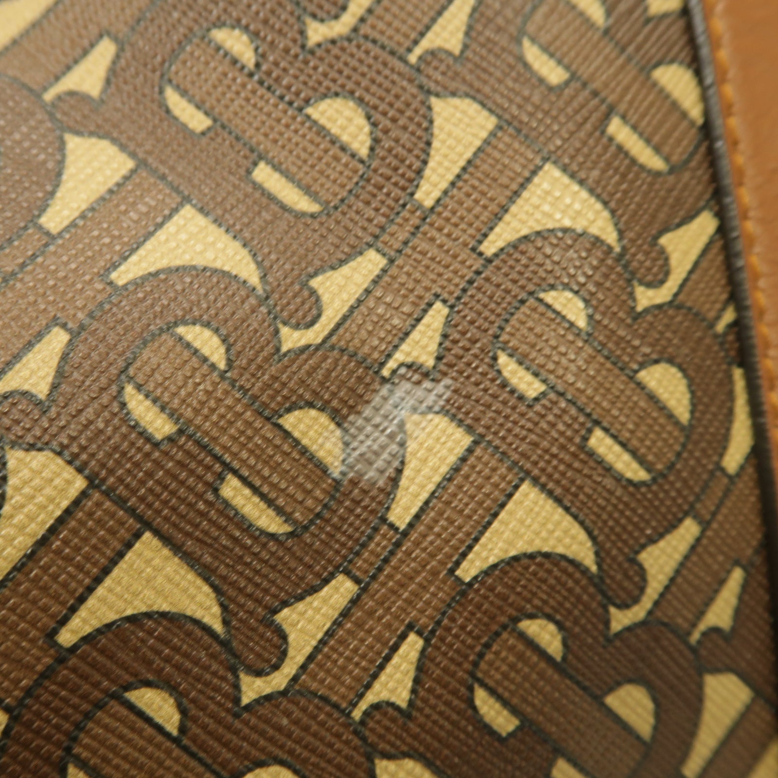 BURBERRY 塗層帆布Tote Bag金扣手挽袋棕色/白色/黑色