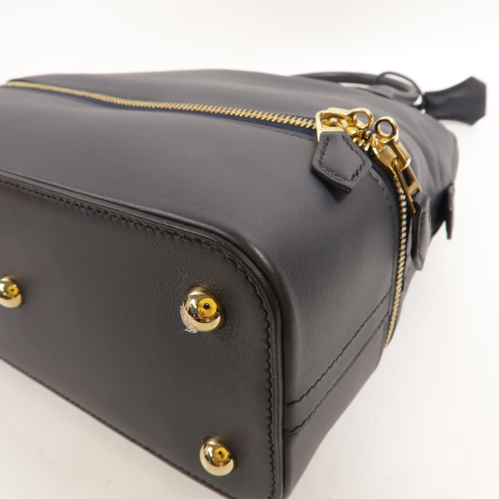 HERMES Swift皮革Bolide Secret手挽袋Blue Indigo