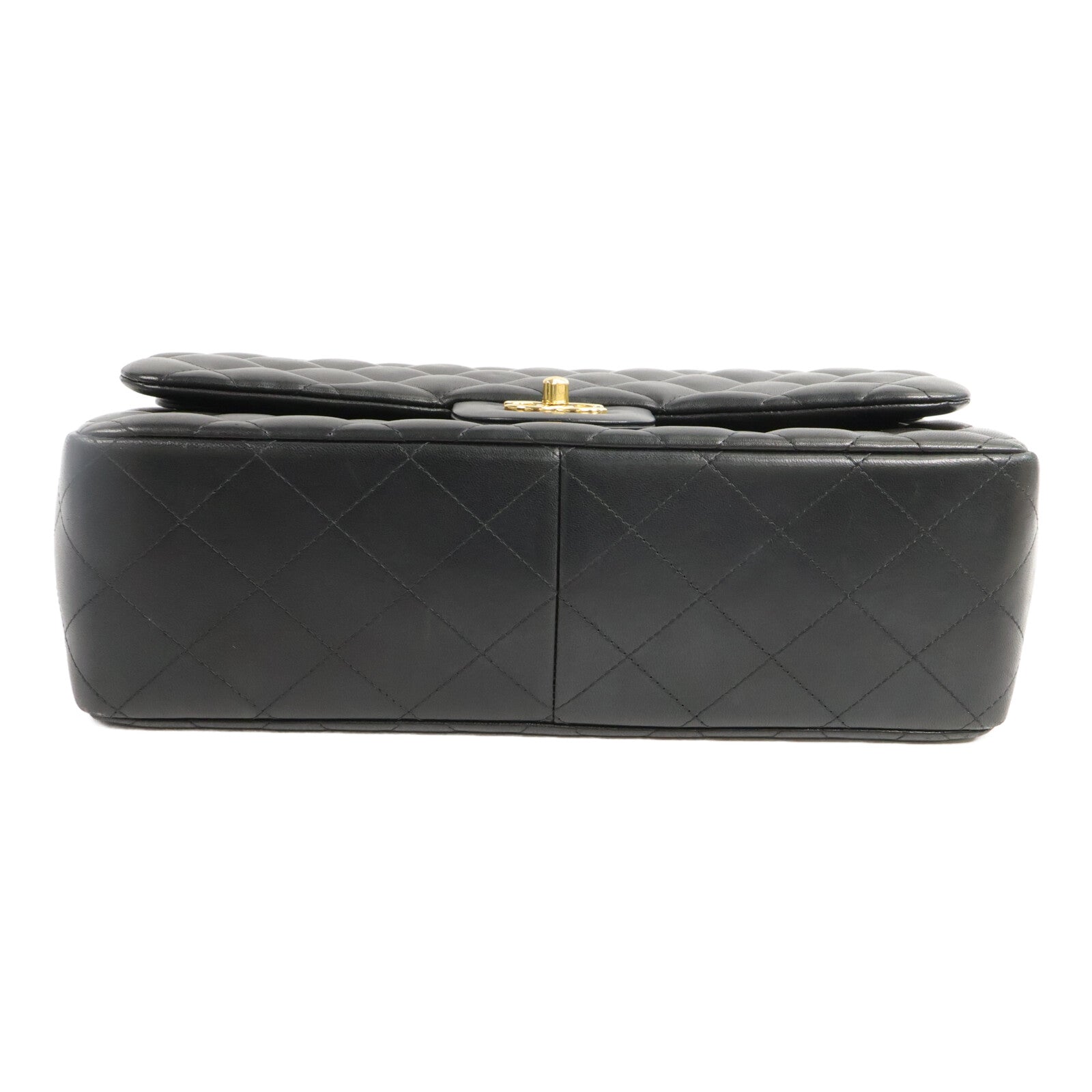 CHANEL 羊皮皮革Large Classic鏈帶肩背袋