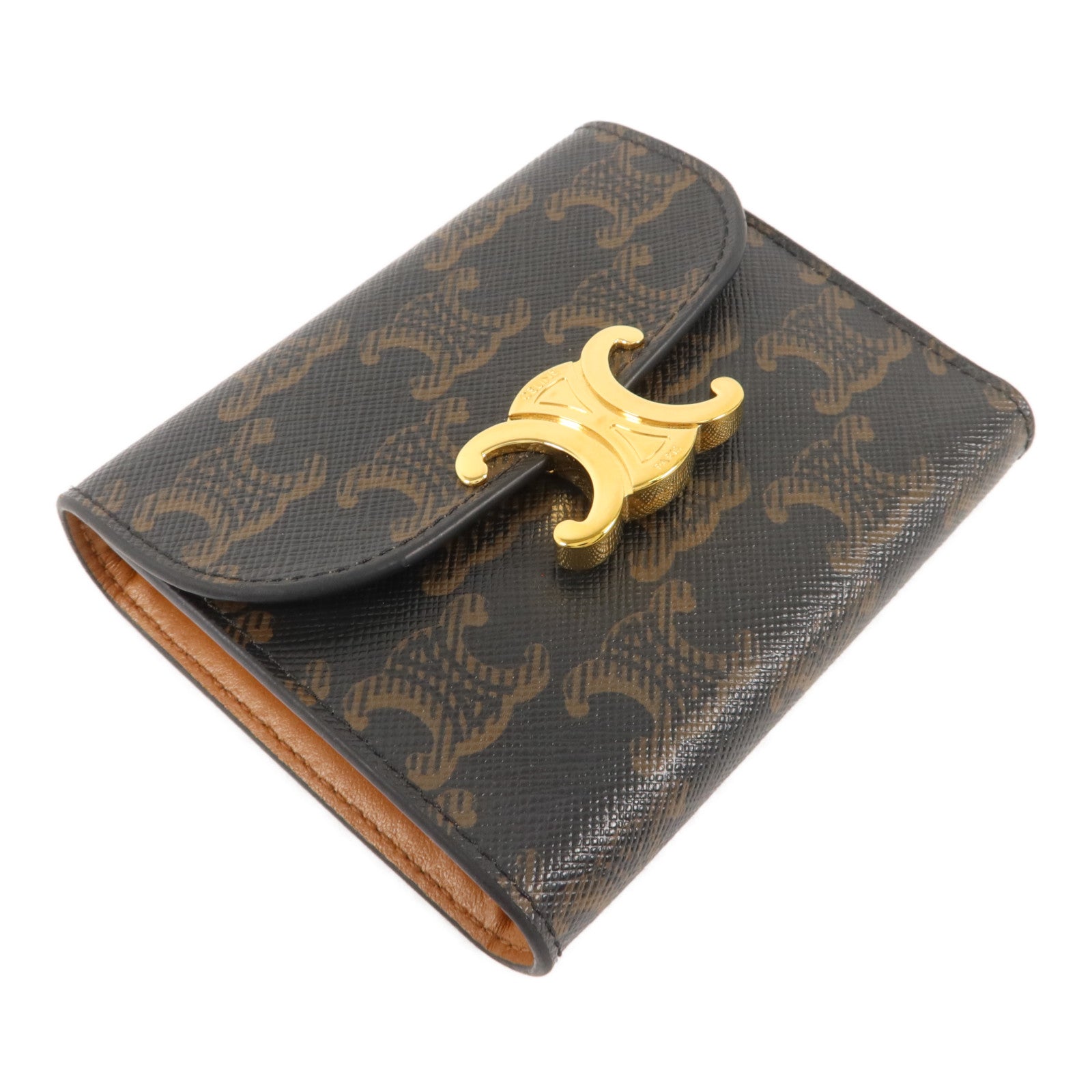 CELINE 塗層帆布Triomphe Wallet錢包