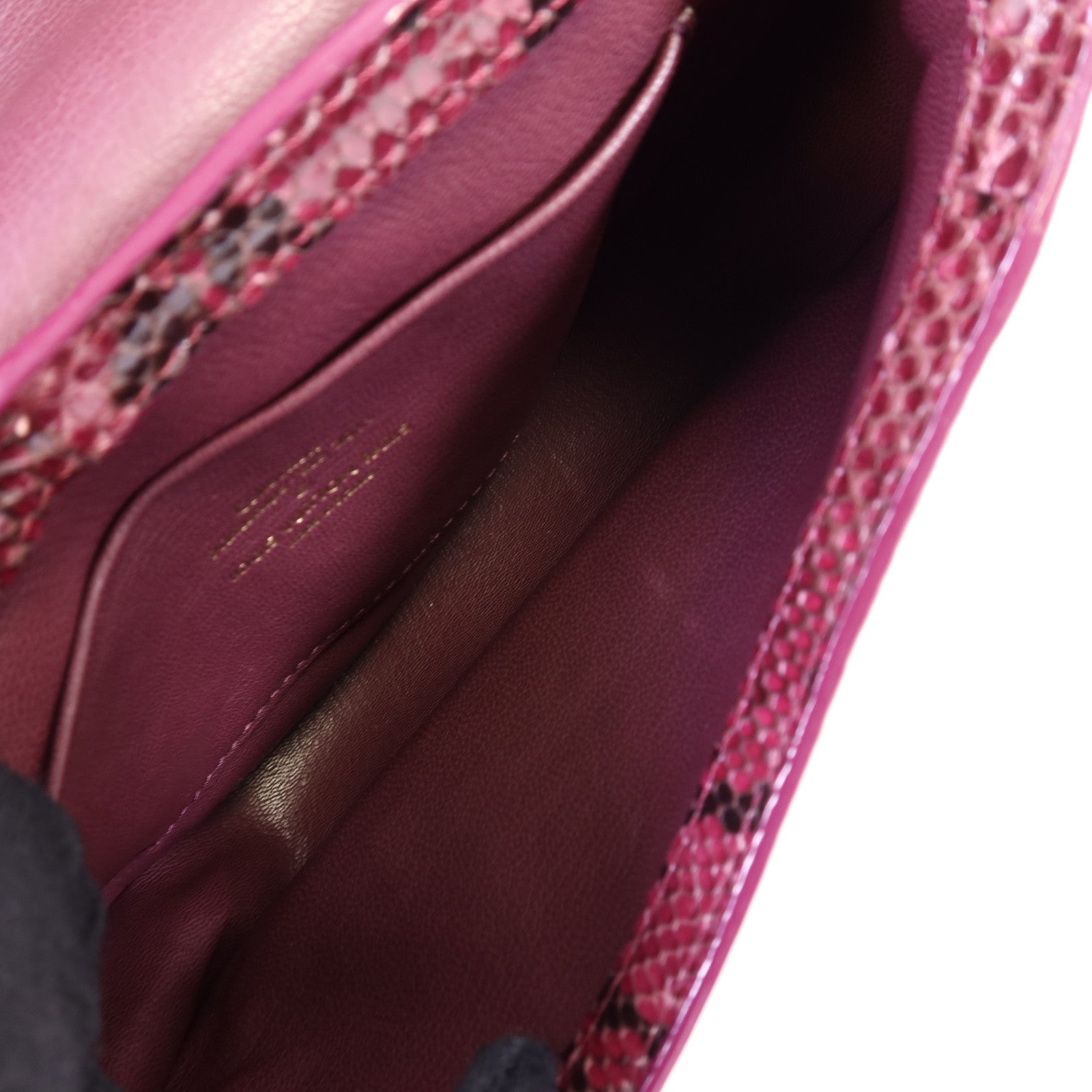 LOUIS VUITTON Monogram Empire/蛇皮皮革Levant金扣鏈帶肩背袋