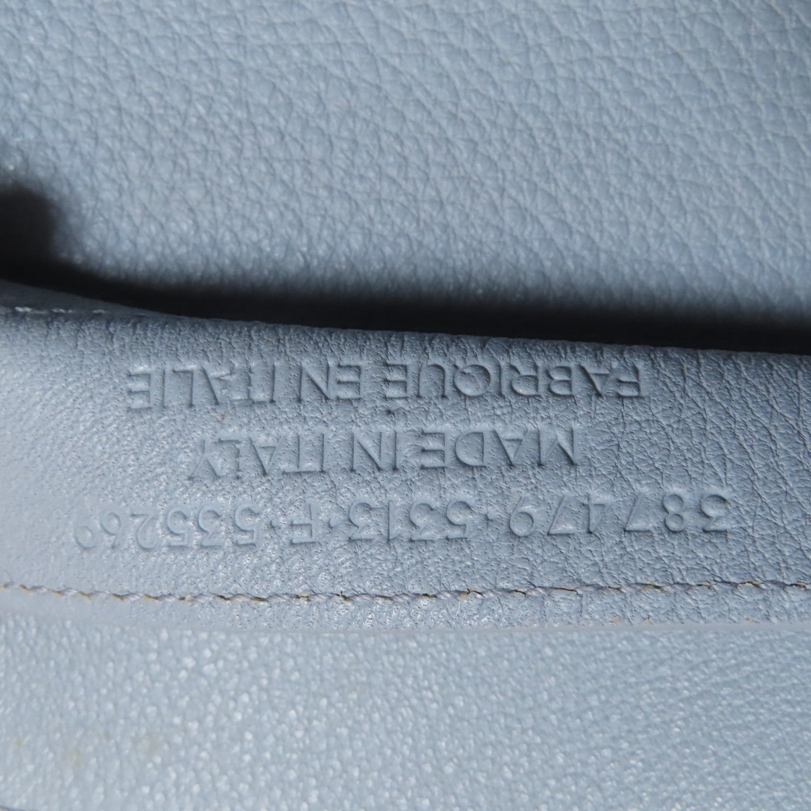 BALENCIAGA 牛皮皮革Tote Bag金扣手挽袋灰色