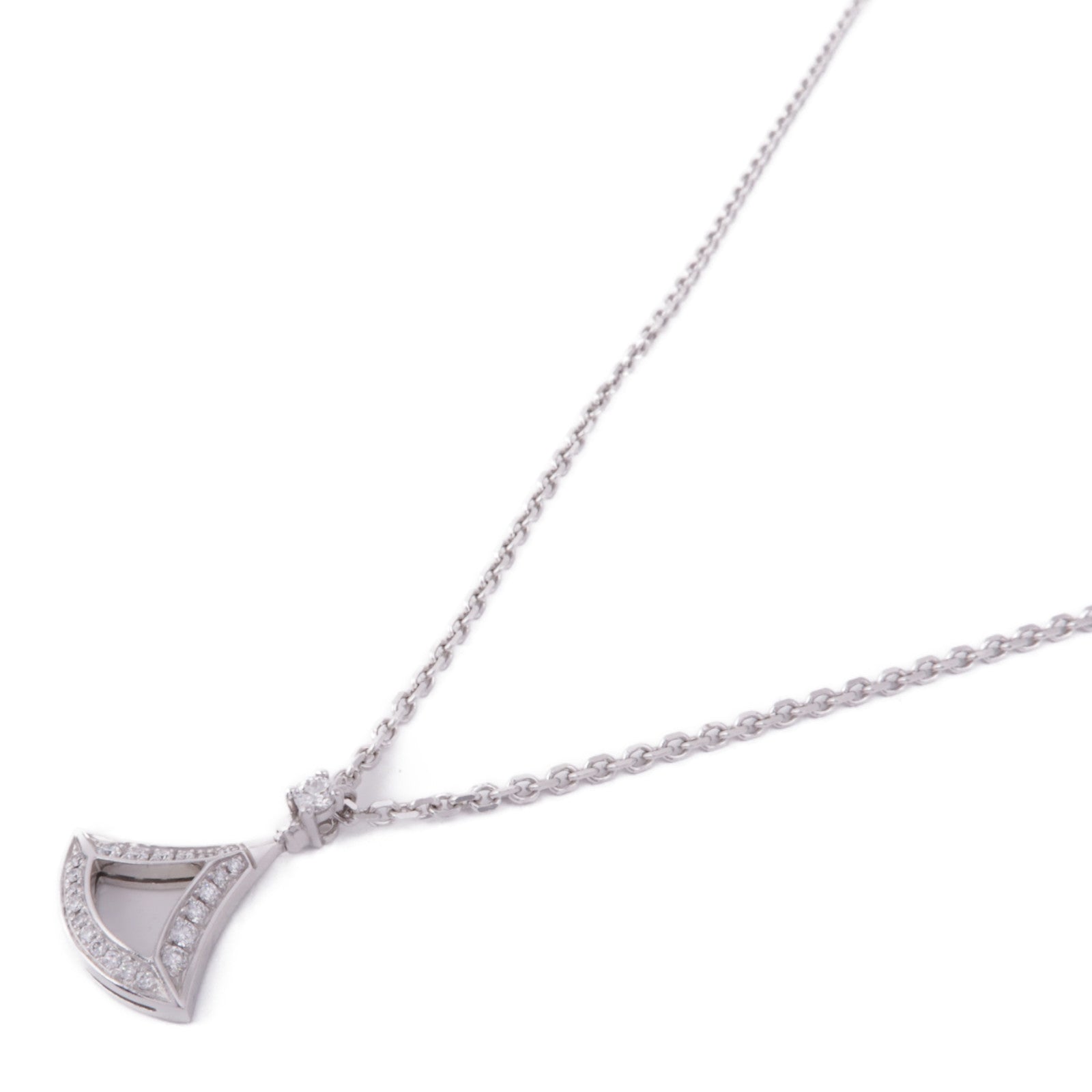 BVLGARI Divas' Dream Necklace 354046 Diamond 18K White Gold