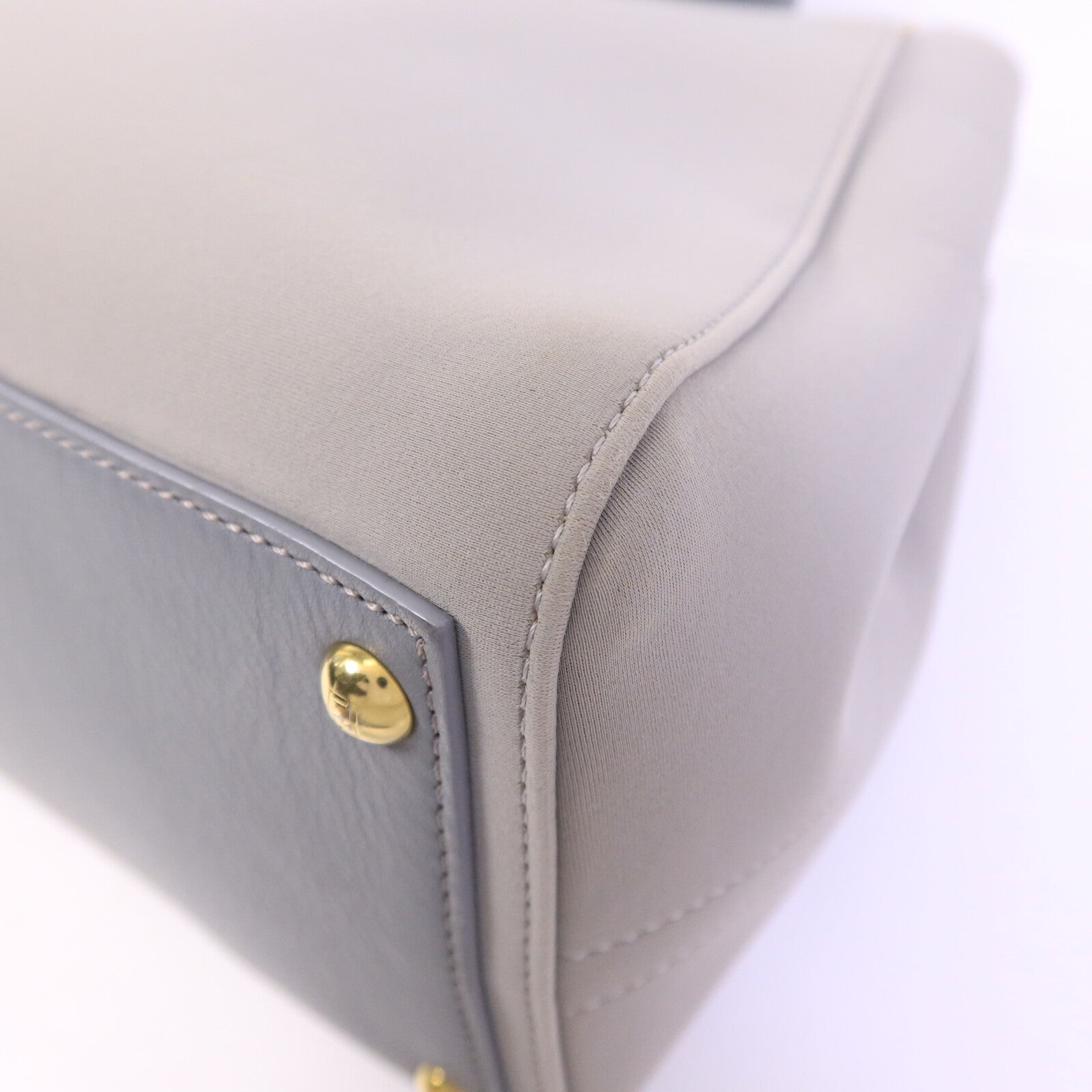FENDI 帆布Hand Bag金扣手挽肩背兩用袋