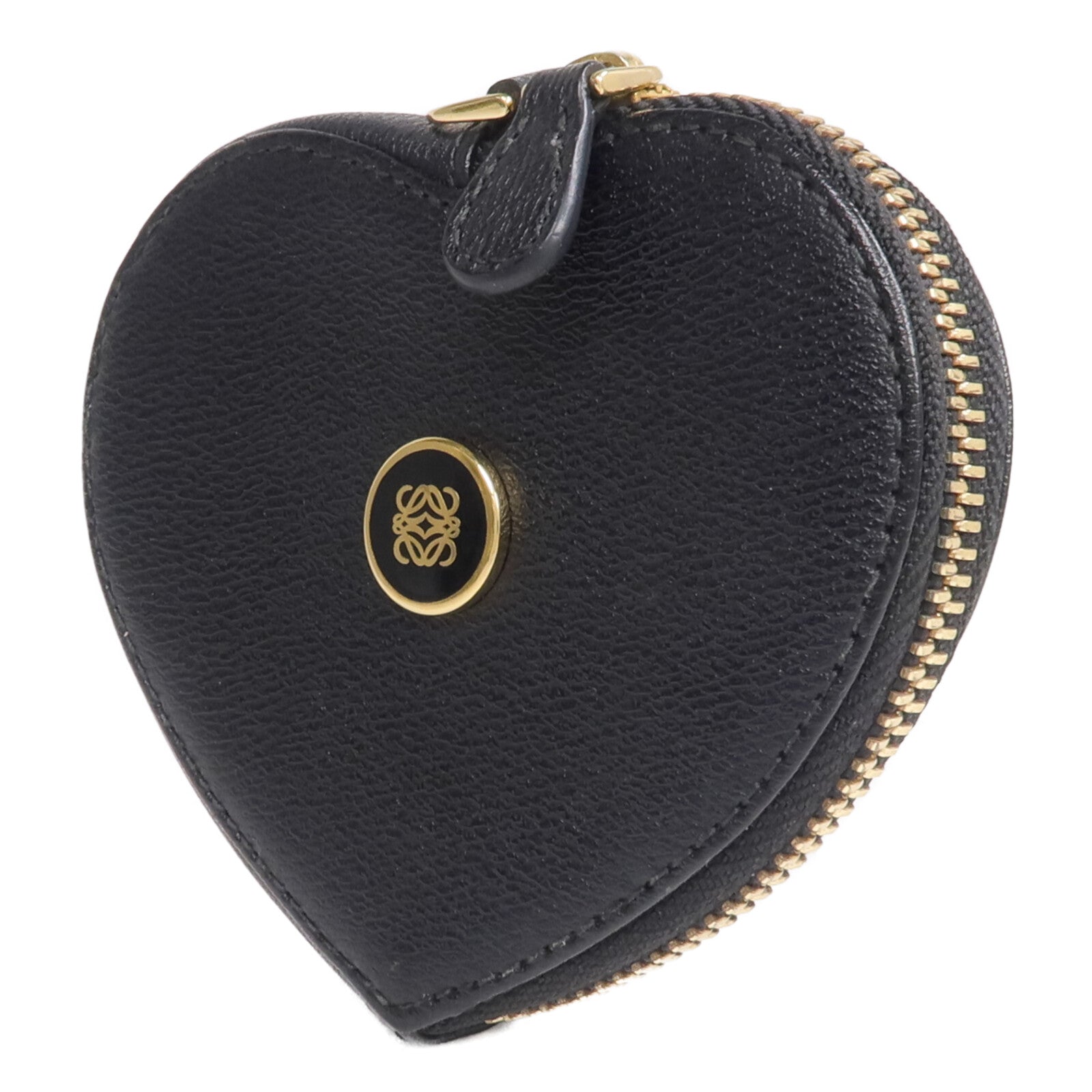 LOEWE 皮革Heart Coin Purse金扣零錢包