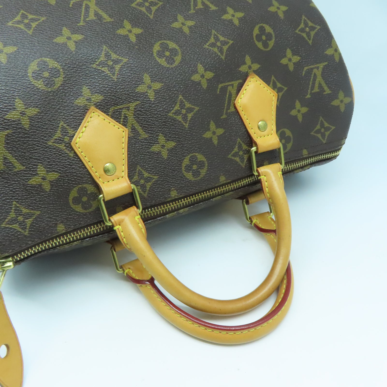 LOUIS VUITTON 【激減優惠】Monogram Speedy 30金扣手挽袋啡色