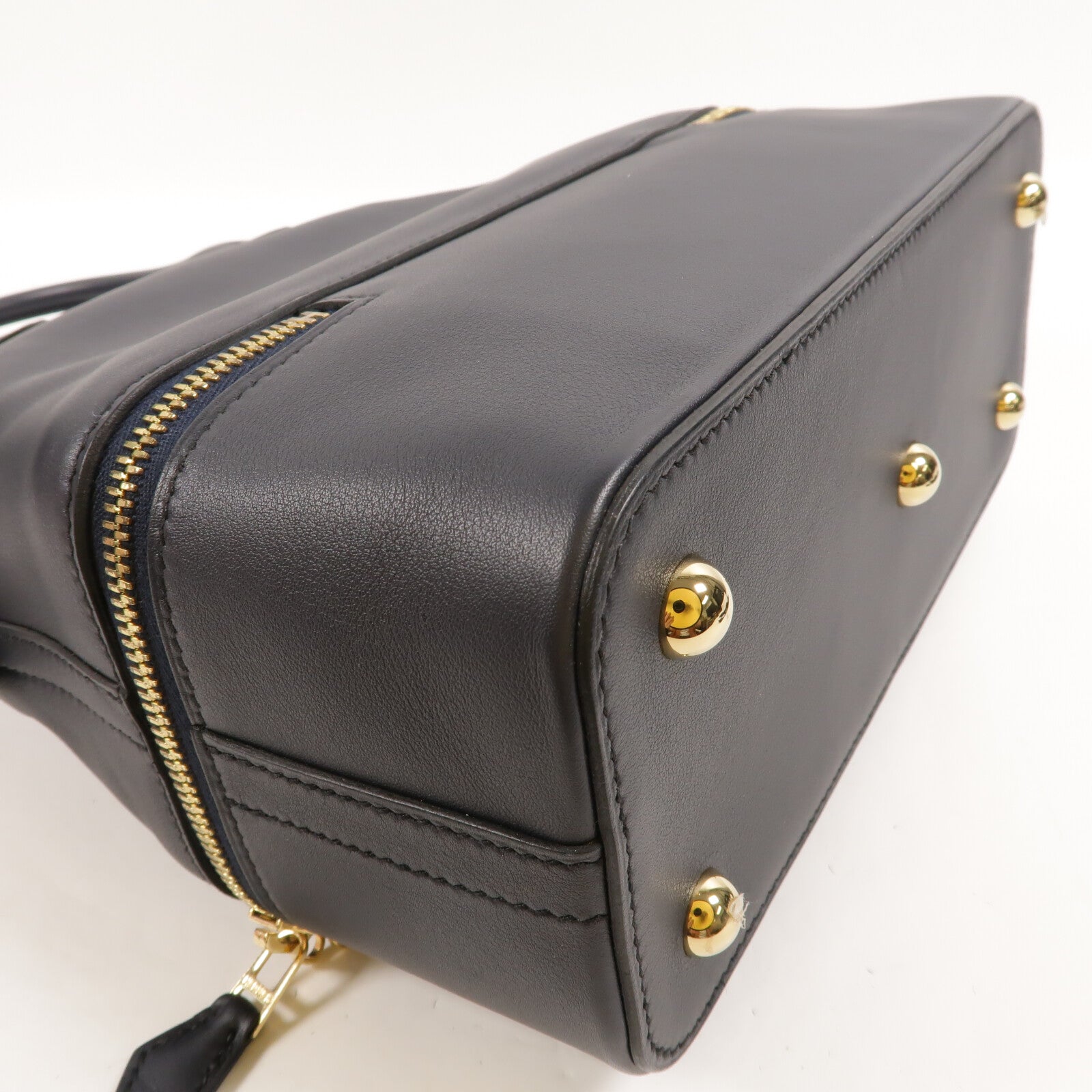 HERMES Swift皮革Bolide Secret手挽袋Blue Indigo
