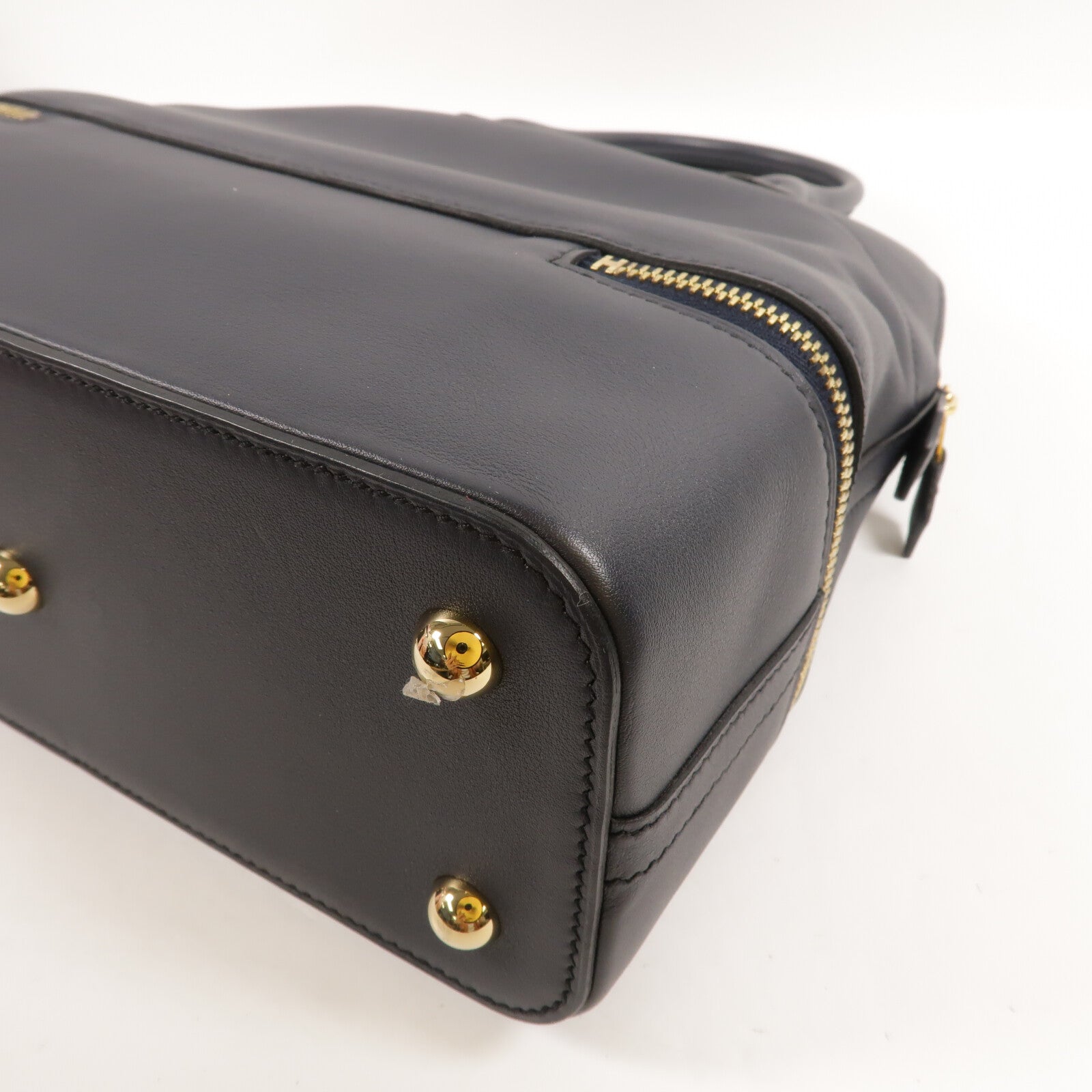 HERMES Swift皮革Bolide Secret手挽袋Blue Indigo
