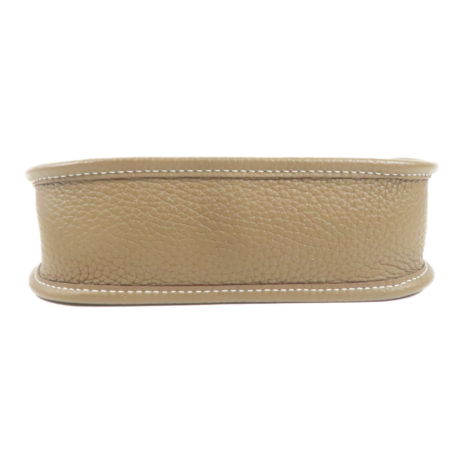 HERMES Clemence皮革Evelyne TPM金扣肩背袋Etoupe