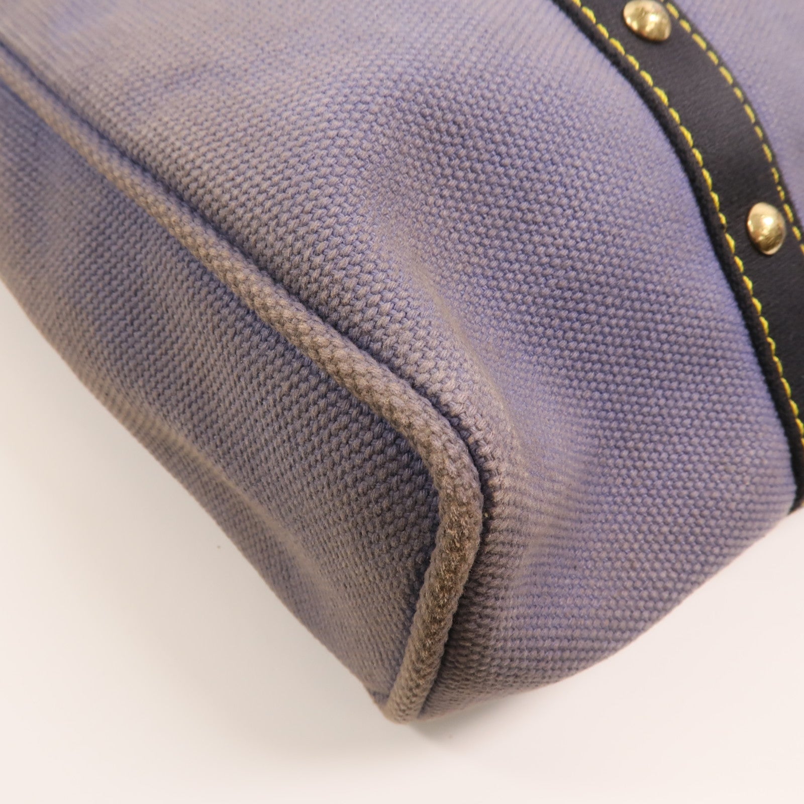 LOUIS VUITTON 帆布Antique Cabas GM金扣手挽袋