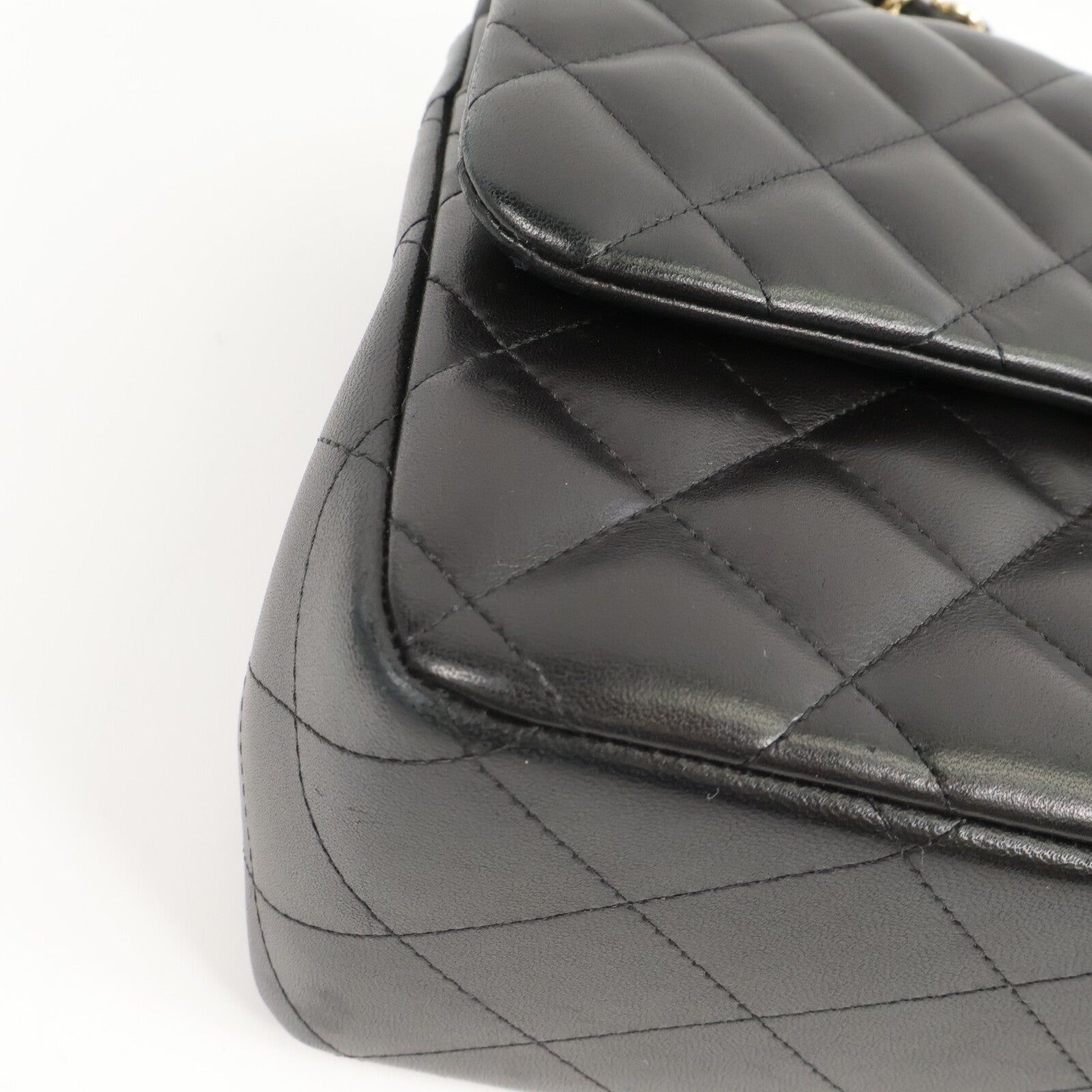 CHANEL 羊皮皮革Large Classic鏈帶肩背袋