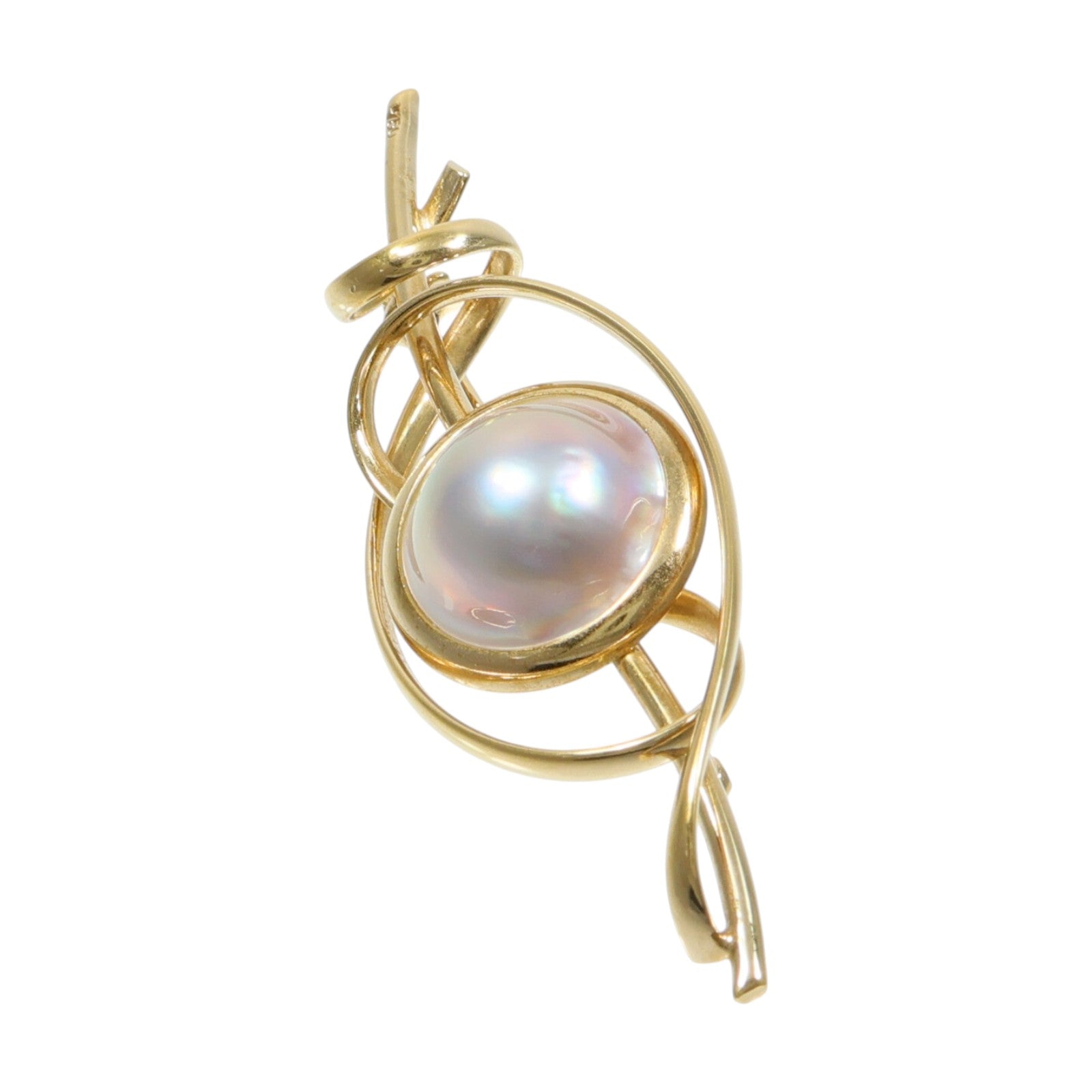 JEWELRY 18K黃金Pearl Brooch珍珠胸針