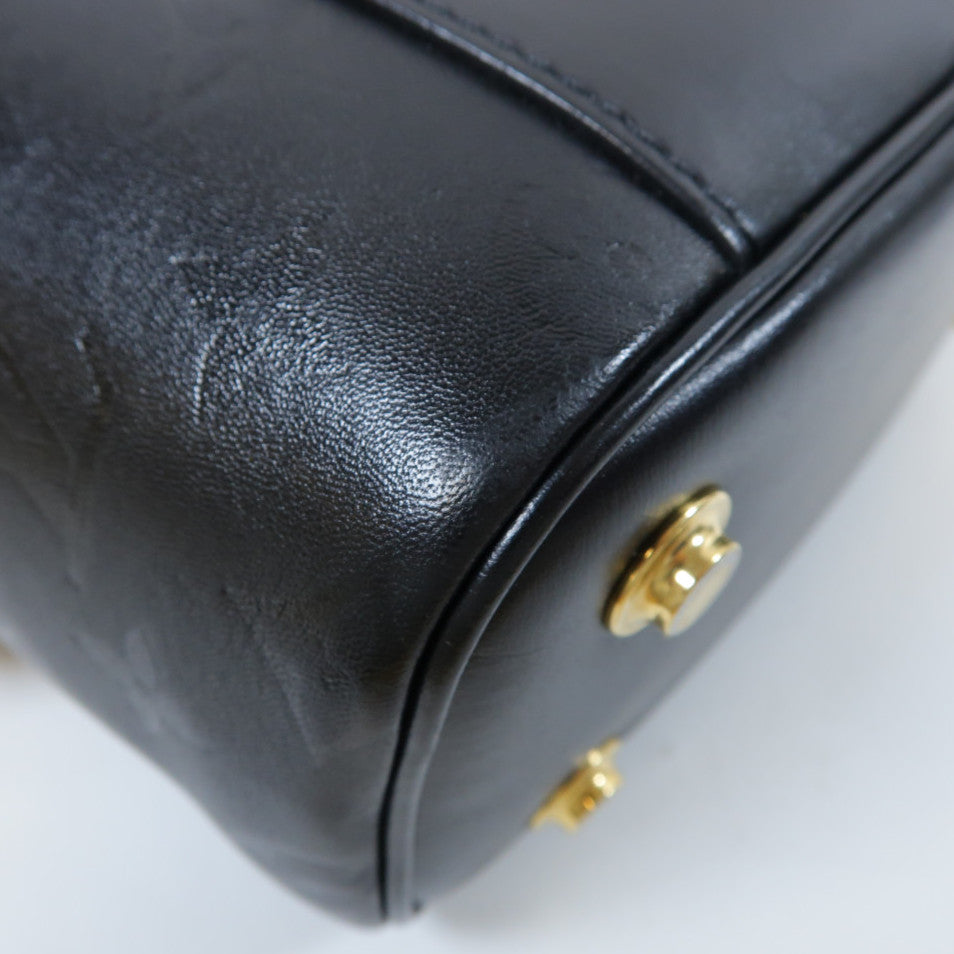 LOUIS VUITTON 【激減優惠】Monogram Ink Vanity PM金扣手挽肩背兩用袋黑色