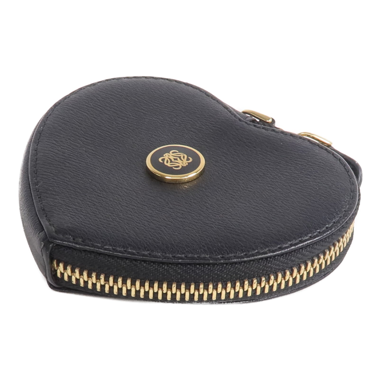 LOEWE 皮革Heart Coin Purse金扣零錢包