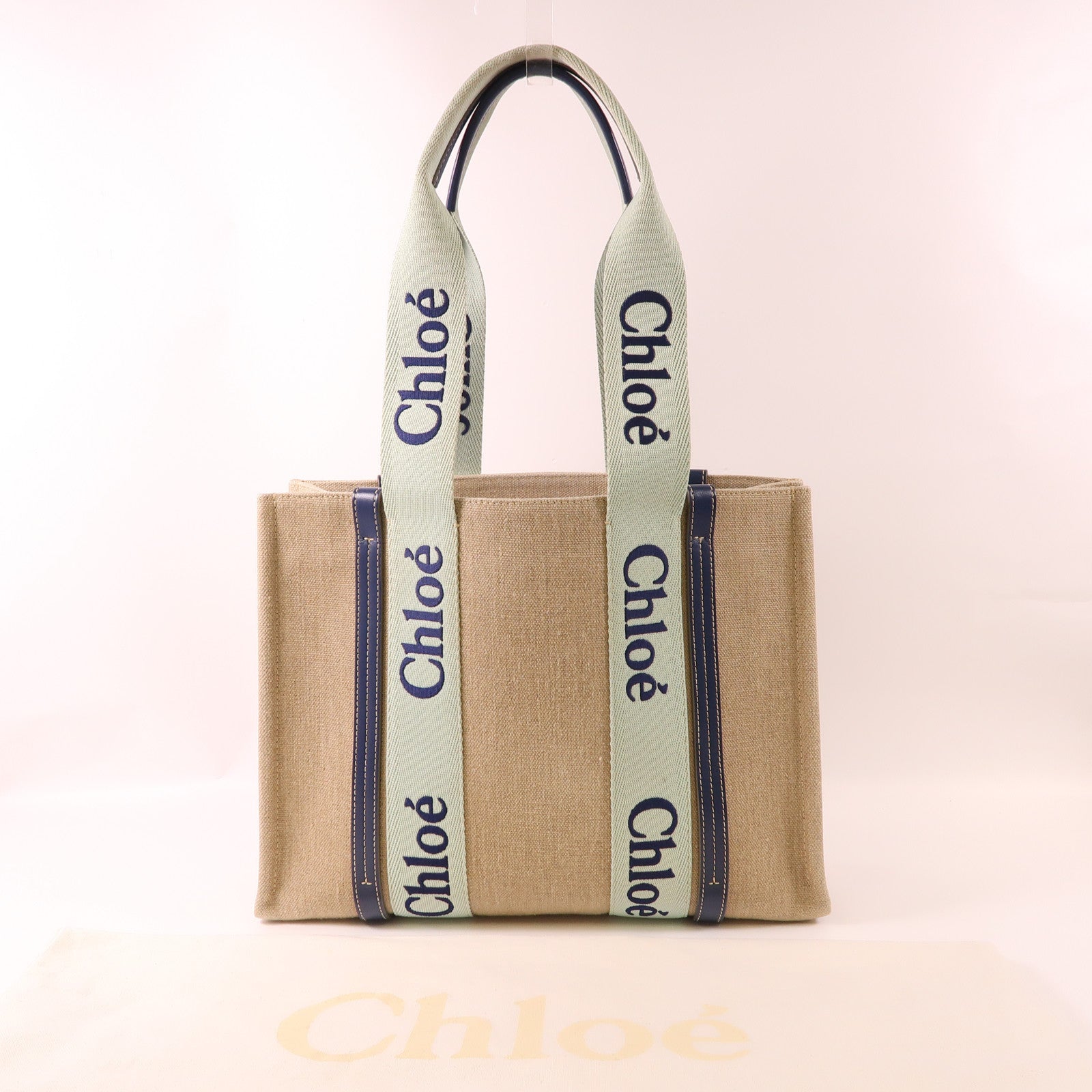 Chloe 帆布Woody Tote Bag手挽袋