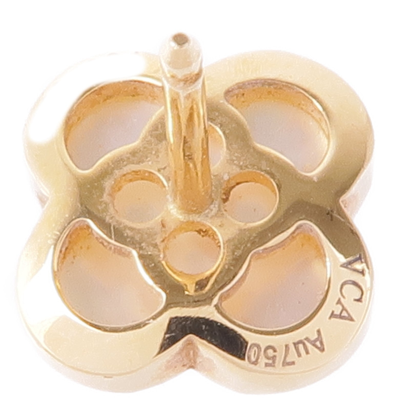 Van Cleef & Arpels 18K黃金Pure Alhambra Earrings耳環