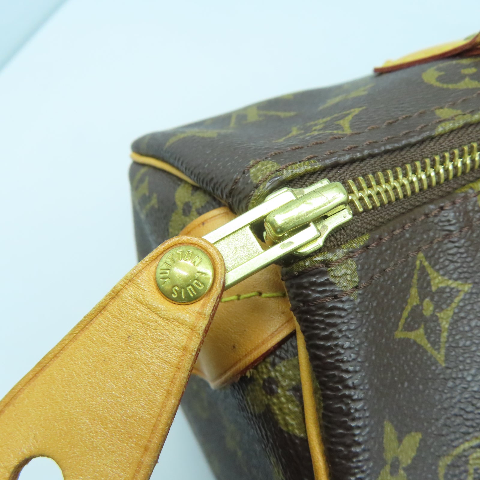LOUIS VUITTON 【激減優惠】Monogram Speedy 30金扣手挽袋啡色