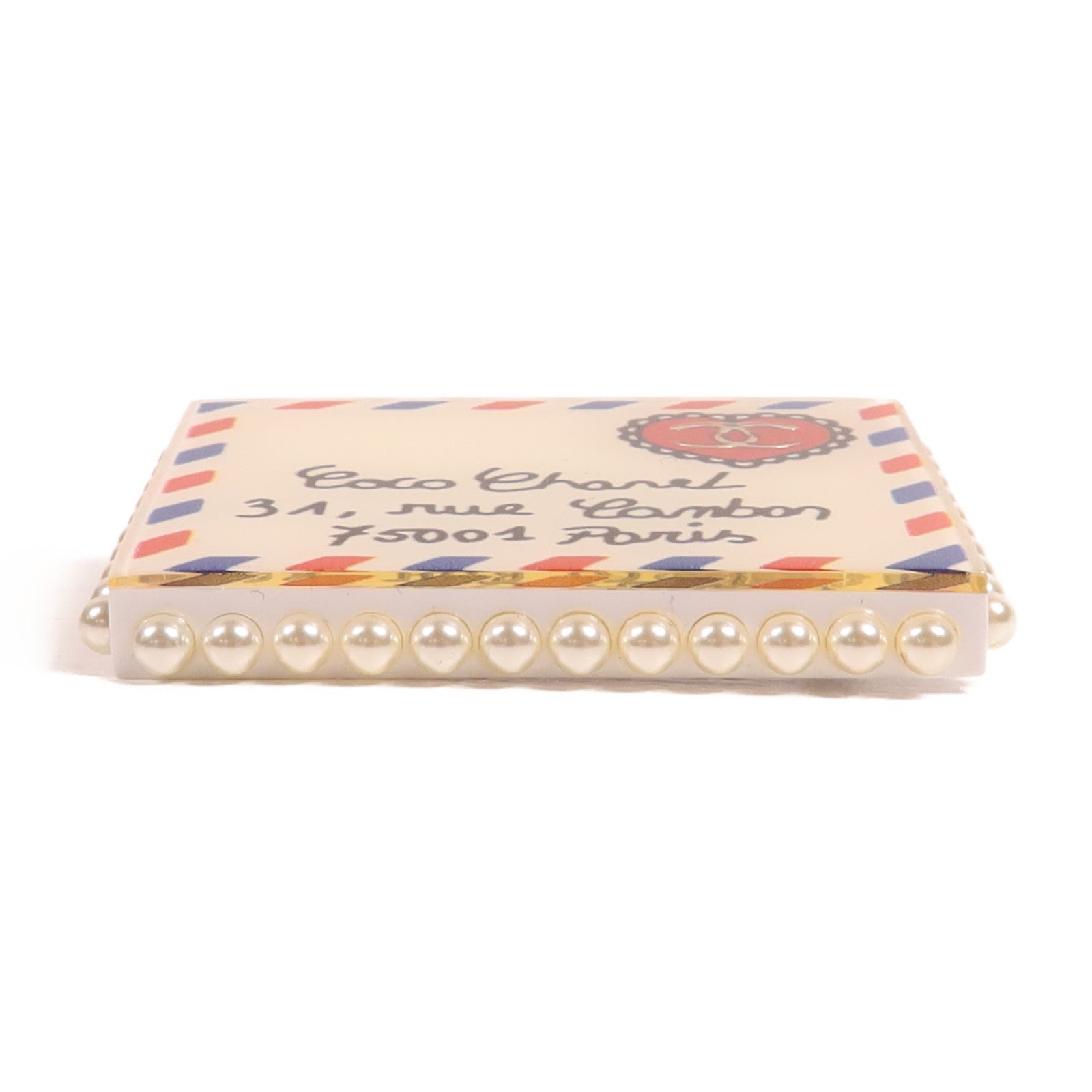 CHANEL PVC Brooch金扣胸針