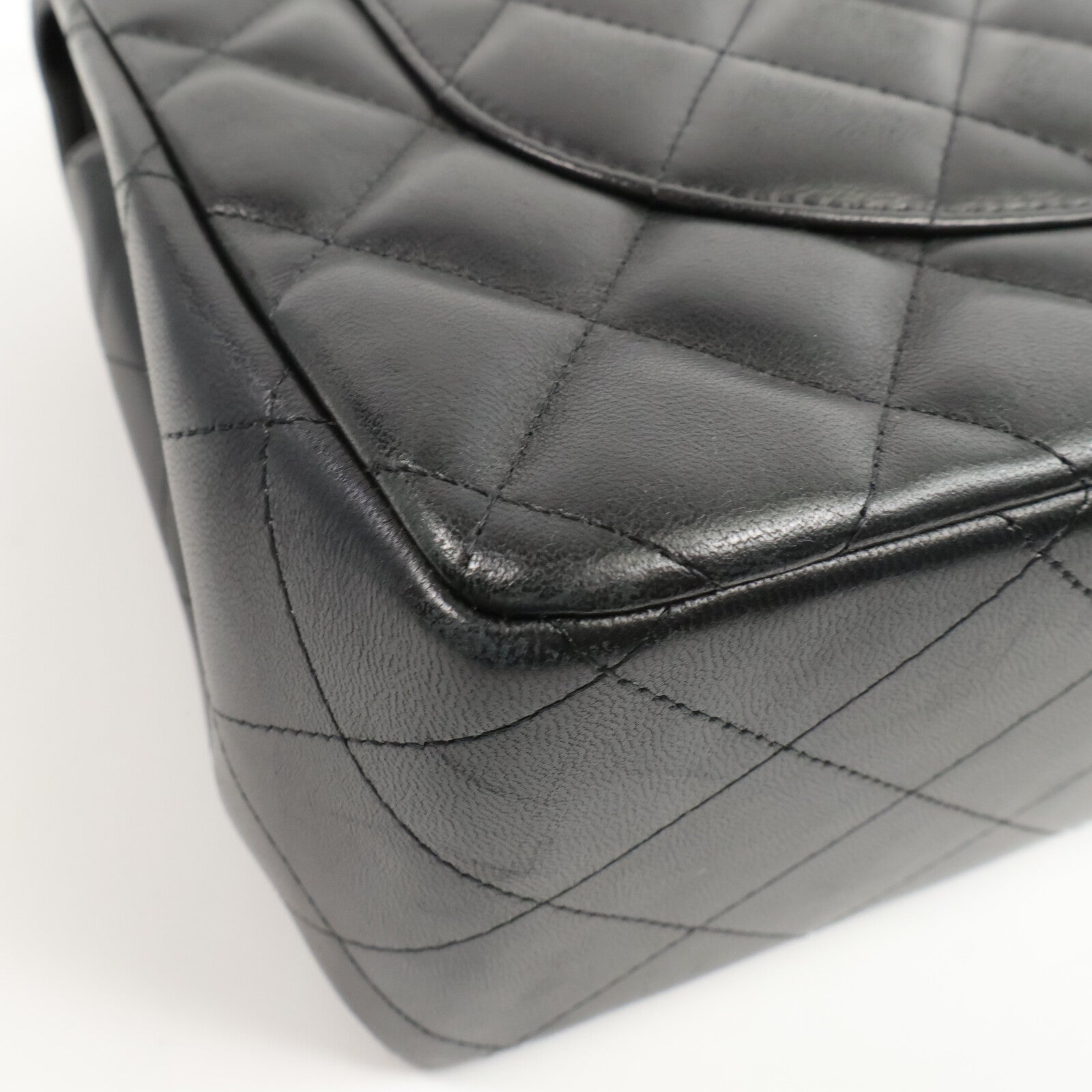 CHANEL 羊皮皮革Large Classic鏈帶肩背袋