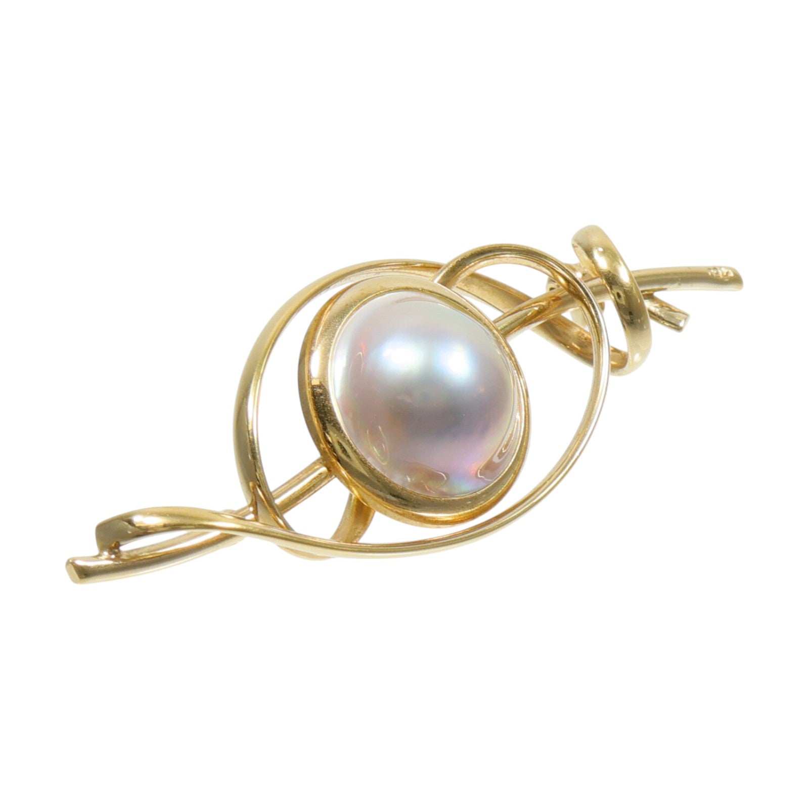 JEWELRY 18K黃金Pearl Brooch珍珠胸針