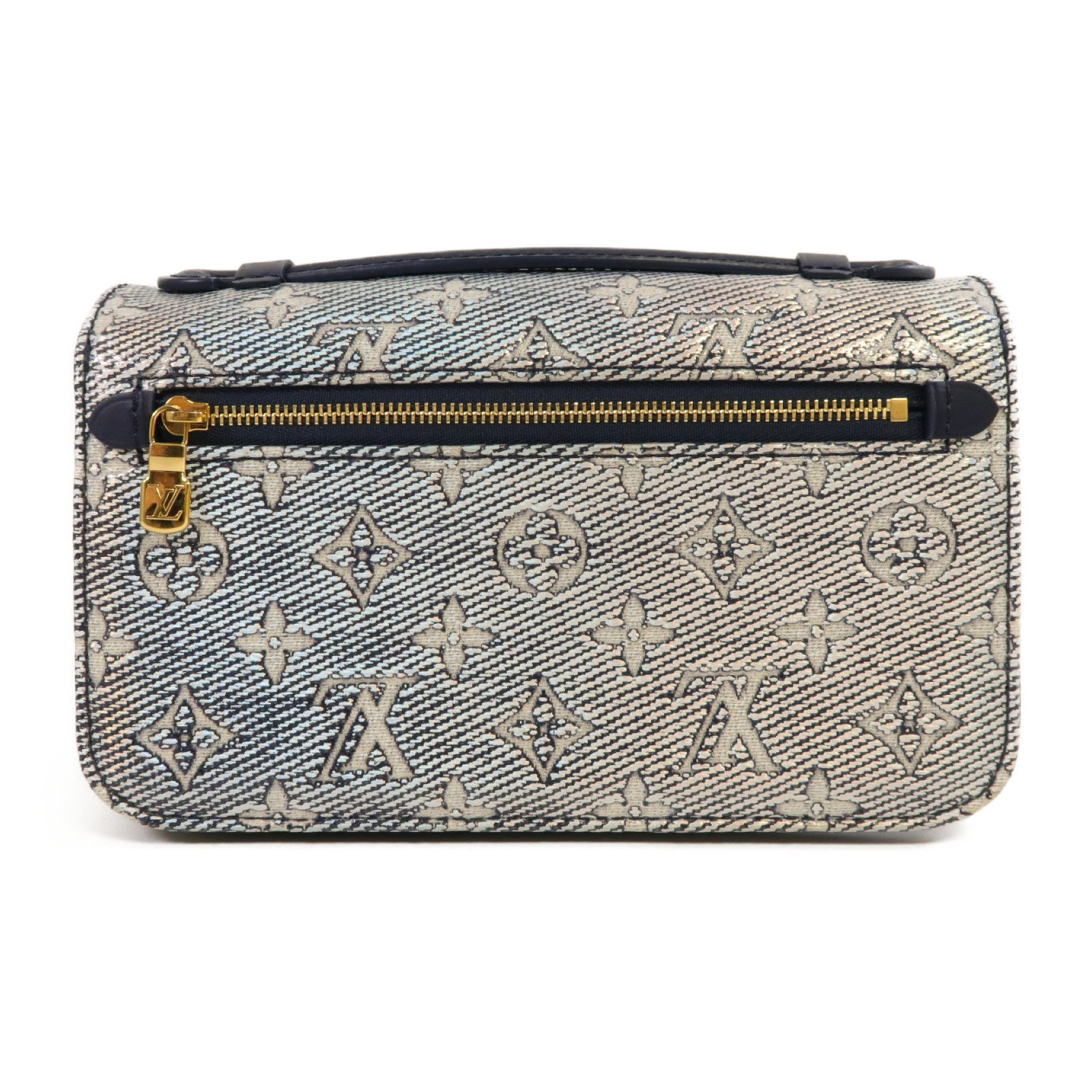 LOUIS VUITTON 【激減優惠】Monogram Pochette Metis East West金扣肩背袋藍色