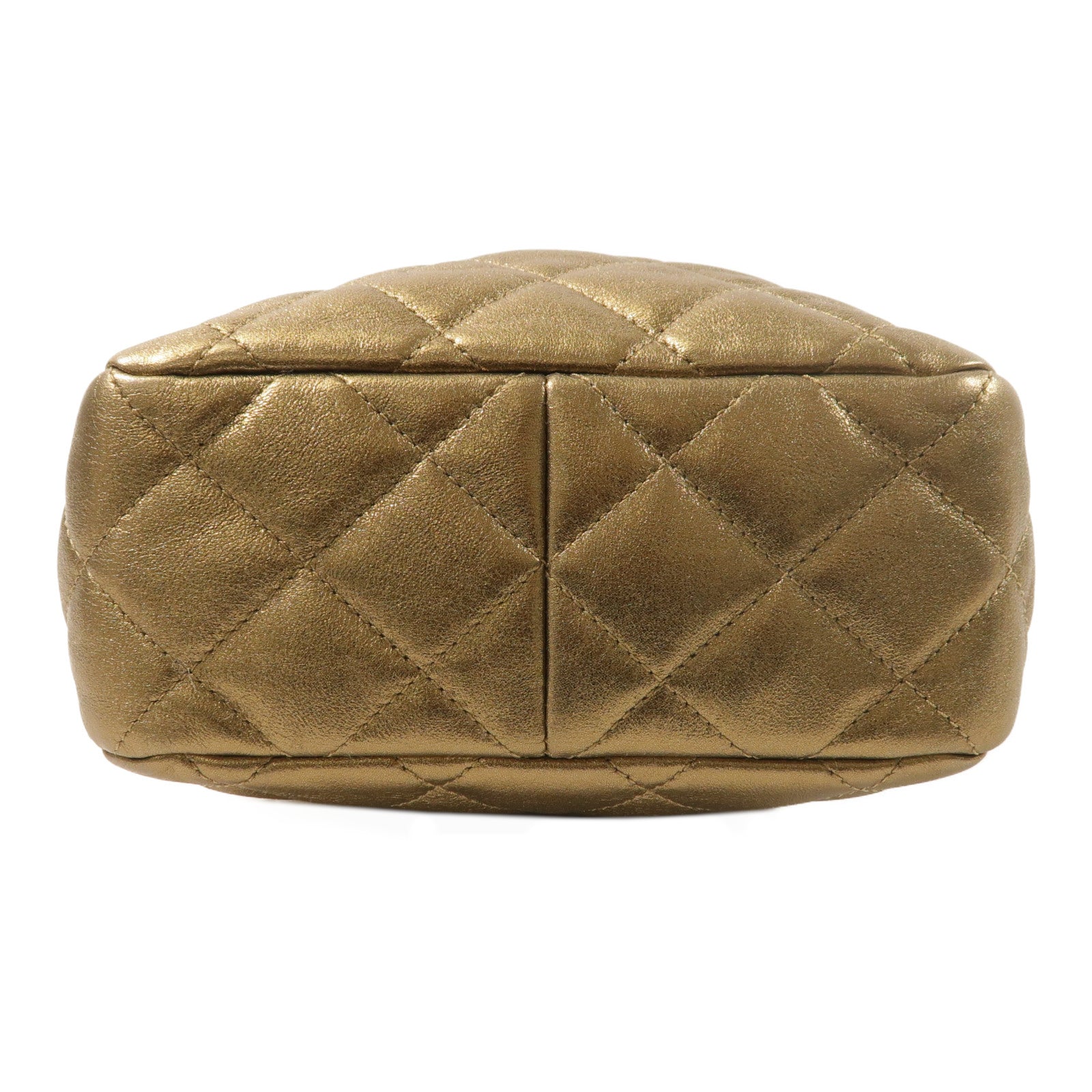 CHANEL 羊皮皮革Drawstring Bag金扣肩背袋