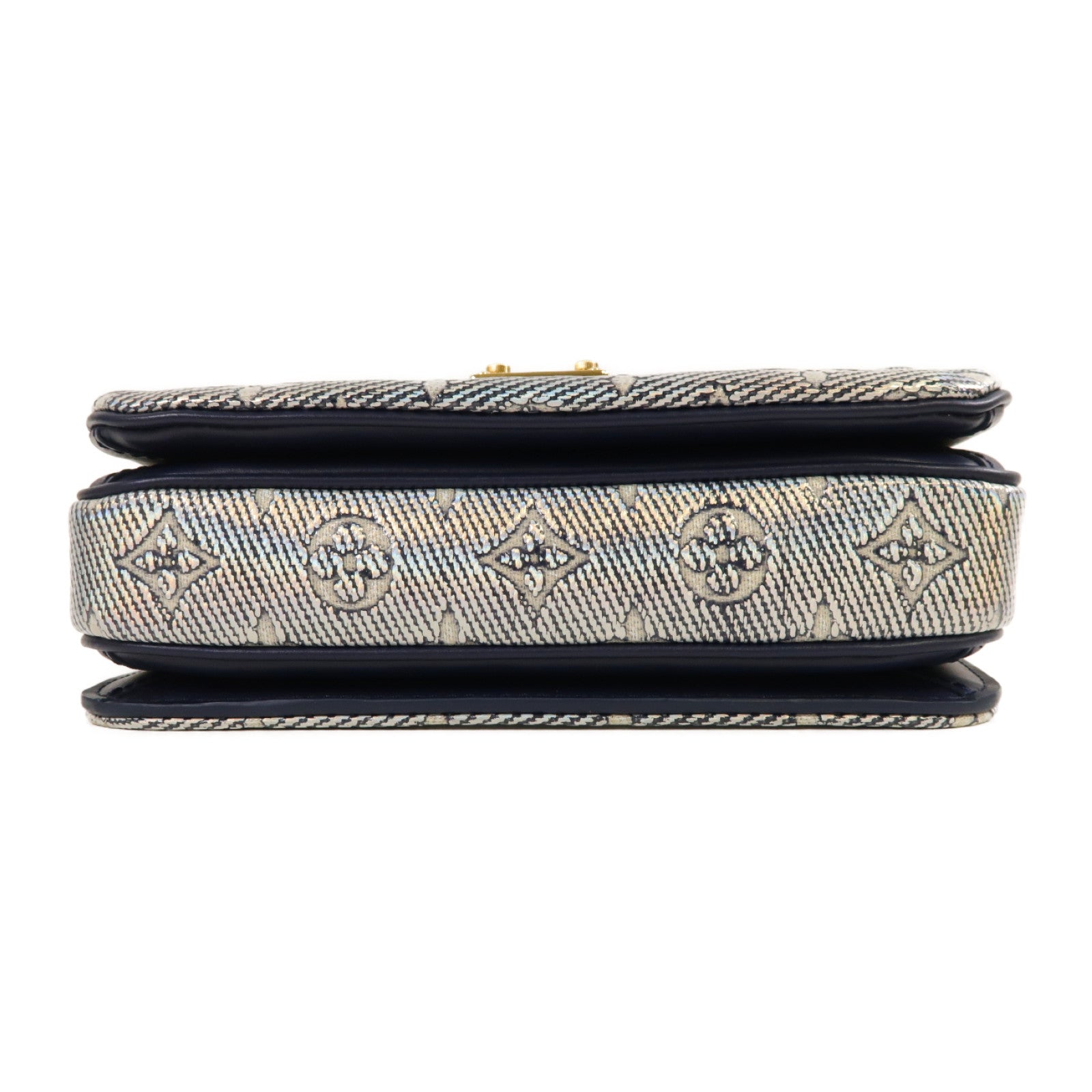 LOUIS VUITTON 【激減優惠】Monogram Pochette Metis East West金扣肩背袋藍色