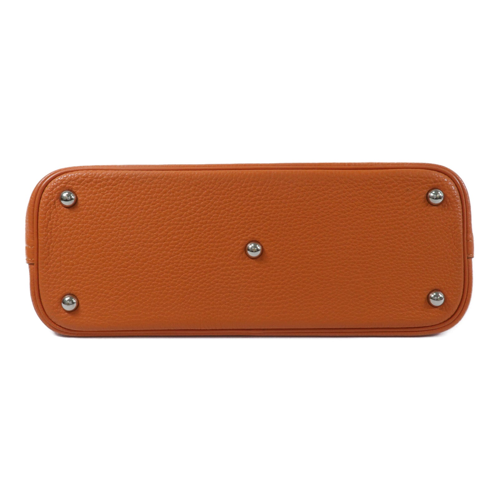 HERMES Clemence皮革Bolide 31手挽袋Orange
