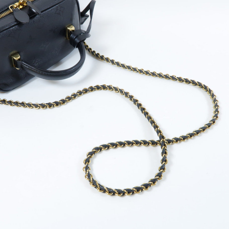 LOUIS VUITTON 【激減優惠】Monogram Ink Vanity PM金扣手挽肩背兩用袋黑色