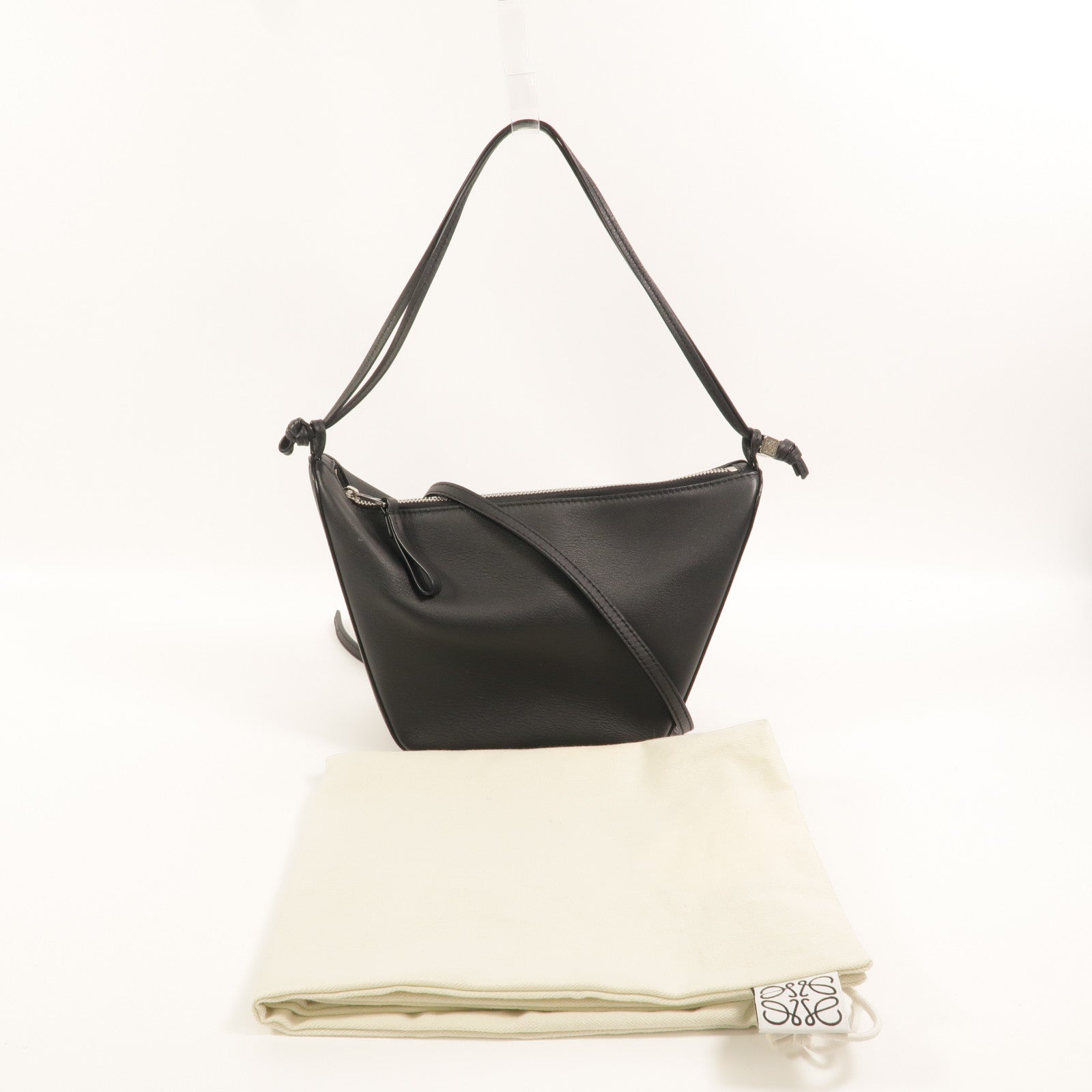LOEWE 牛皮皮革Mini Hammock Hobo手挽肩背兩用袋
