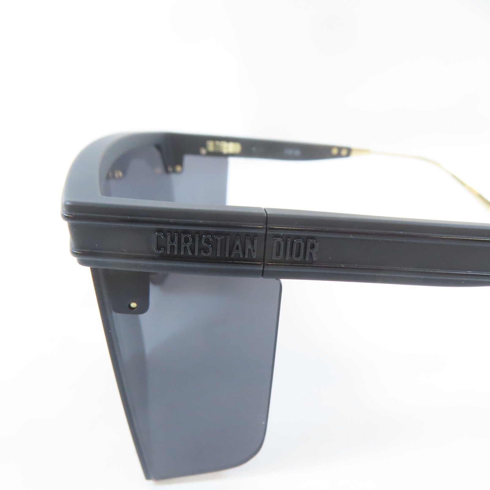 Dior PVC/金屬M1U Sunglasses太陽眼鏡黑色/金色