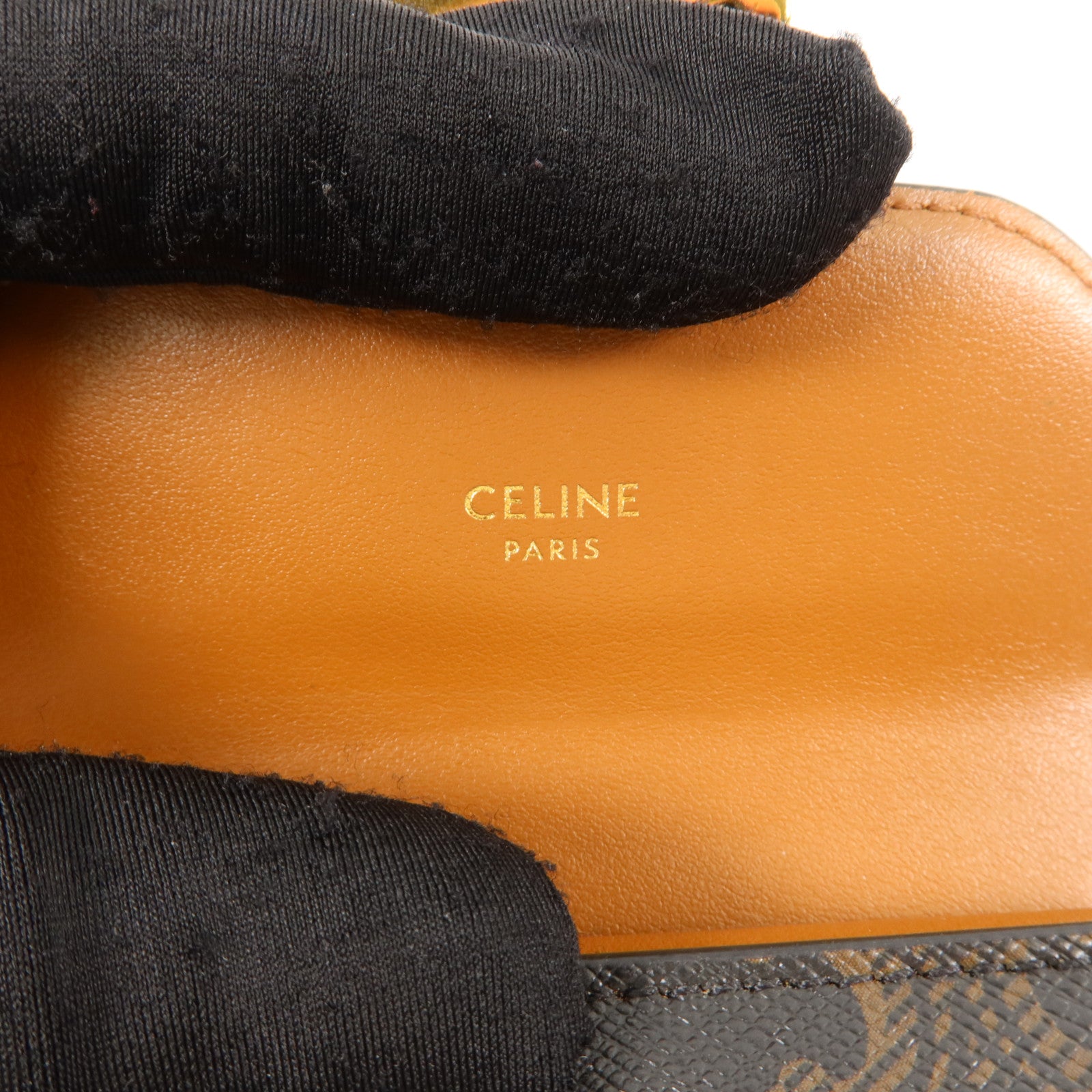 CELINE 塗層帆布Triomphe Wallet錢包