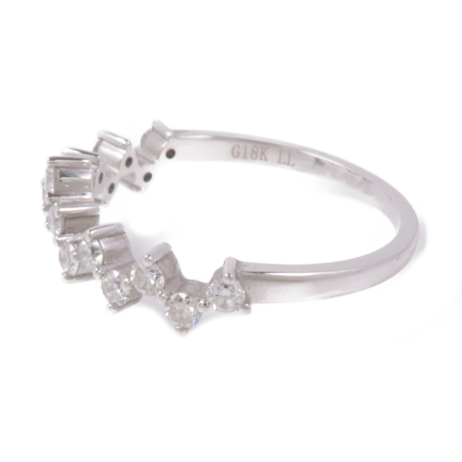 JEWELRY 18K白金Diamond Ring鑽石戒指US#6