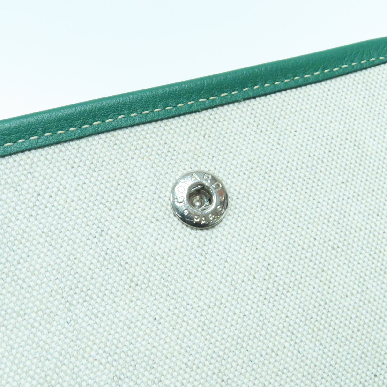 GOYARD 塗層帆布Shoulder Bag銀扣肩背袋綠色