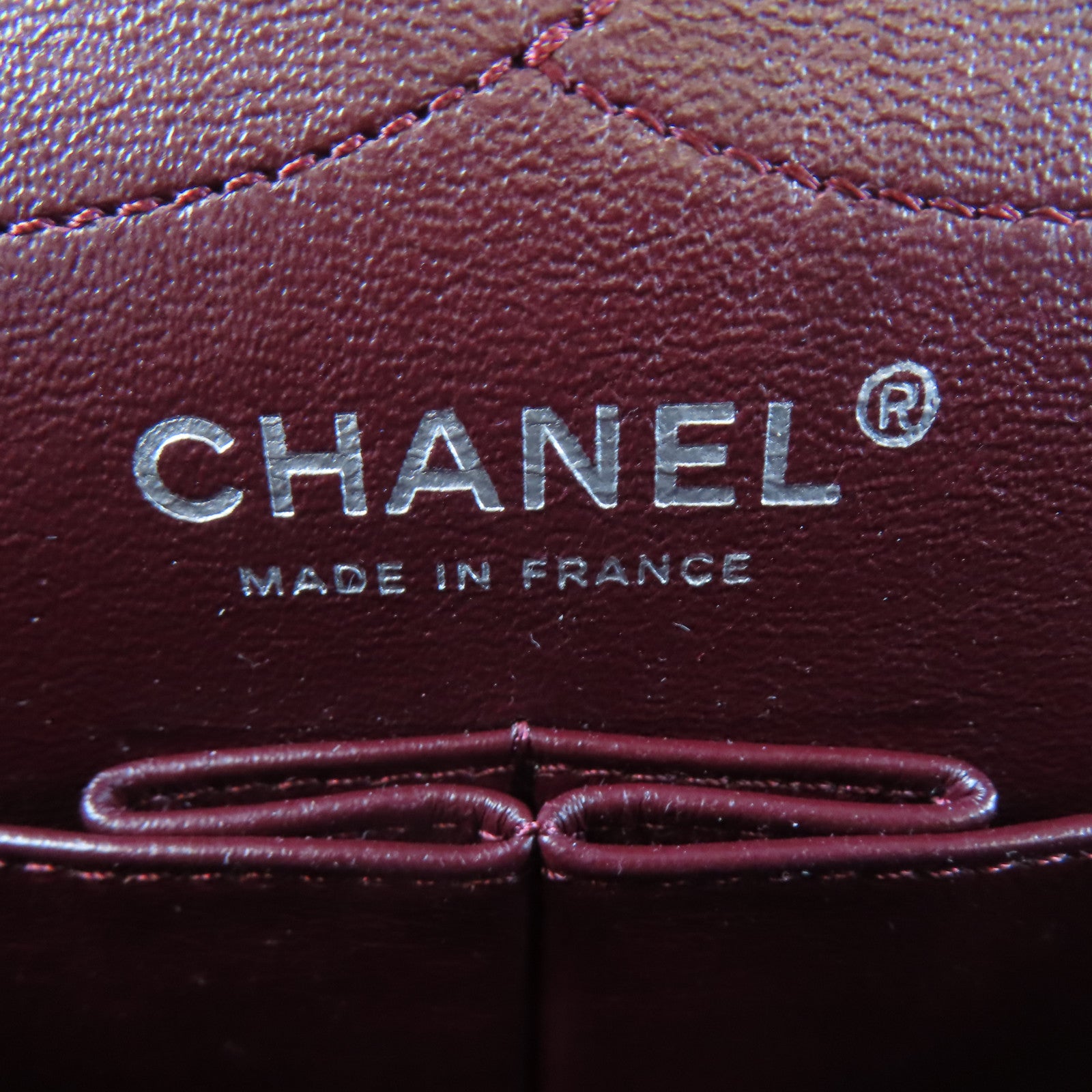 CHANEL 【清倉大減價】菱格牛皮皮革2.55 Chain Shoulder銀扣鏈帶肩背袋黑色