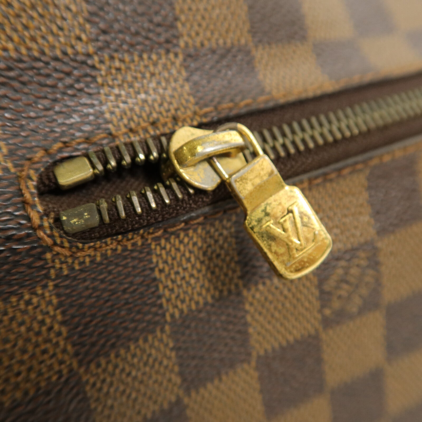 LOUIS VUITTON Damier Ebene Brooklyn MM肩背袋