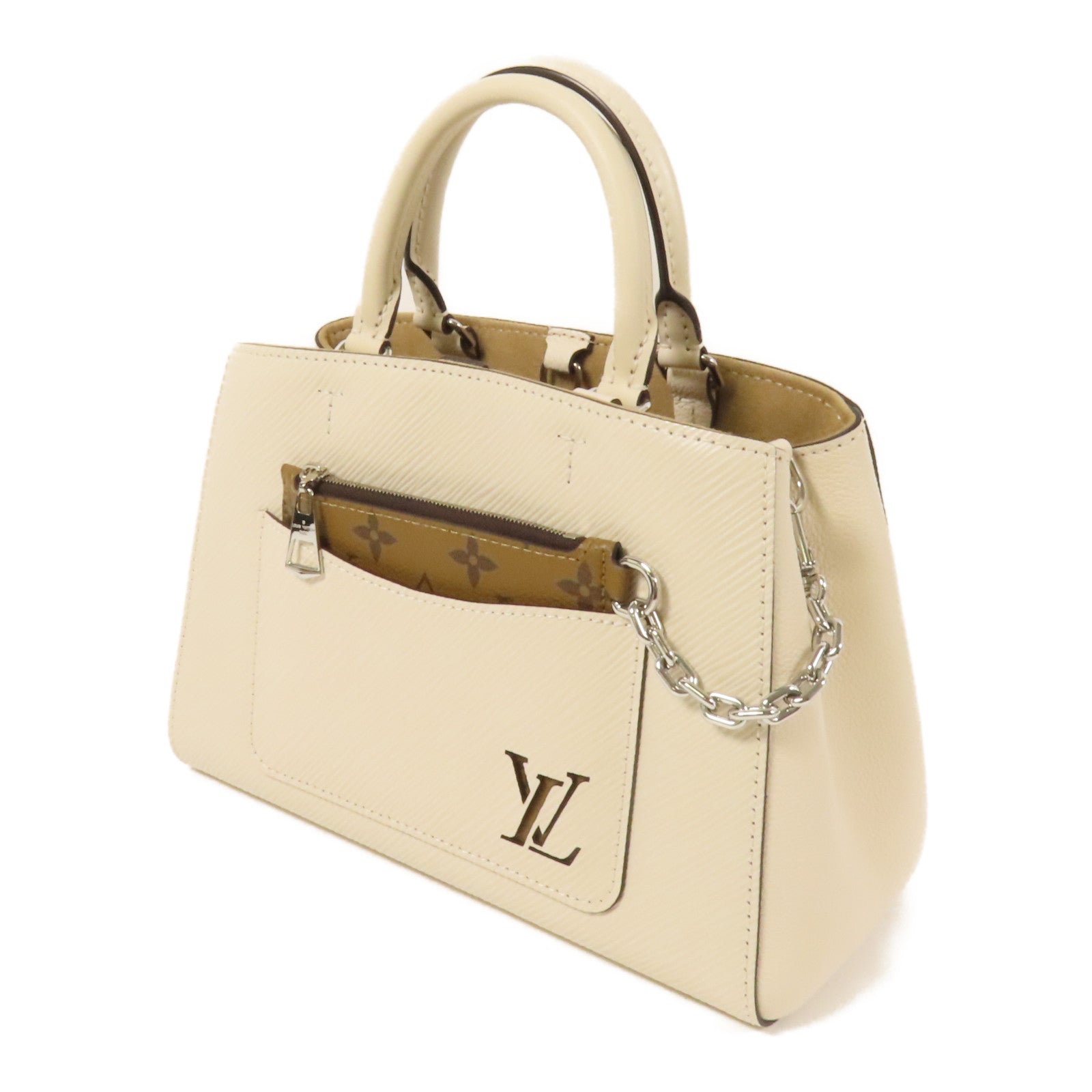 LOUIS VUITTON Epi Marelle Tote銀扣手挽肩背兩用袋
