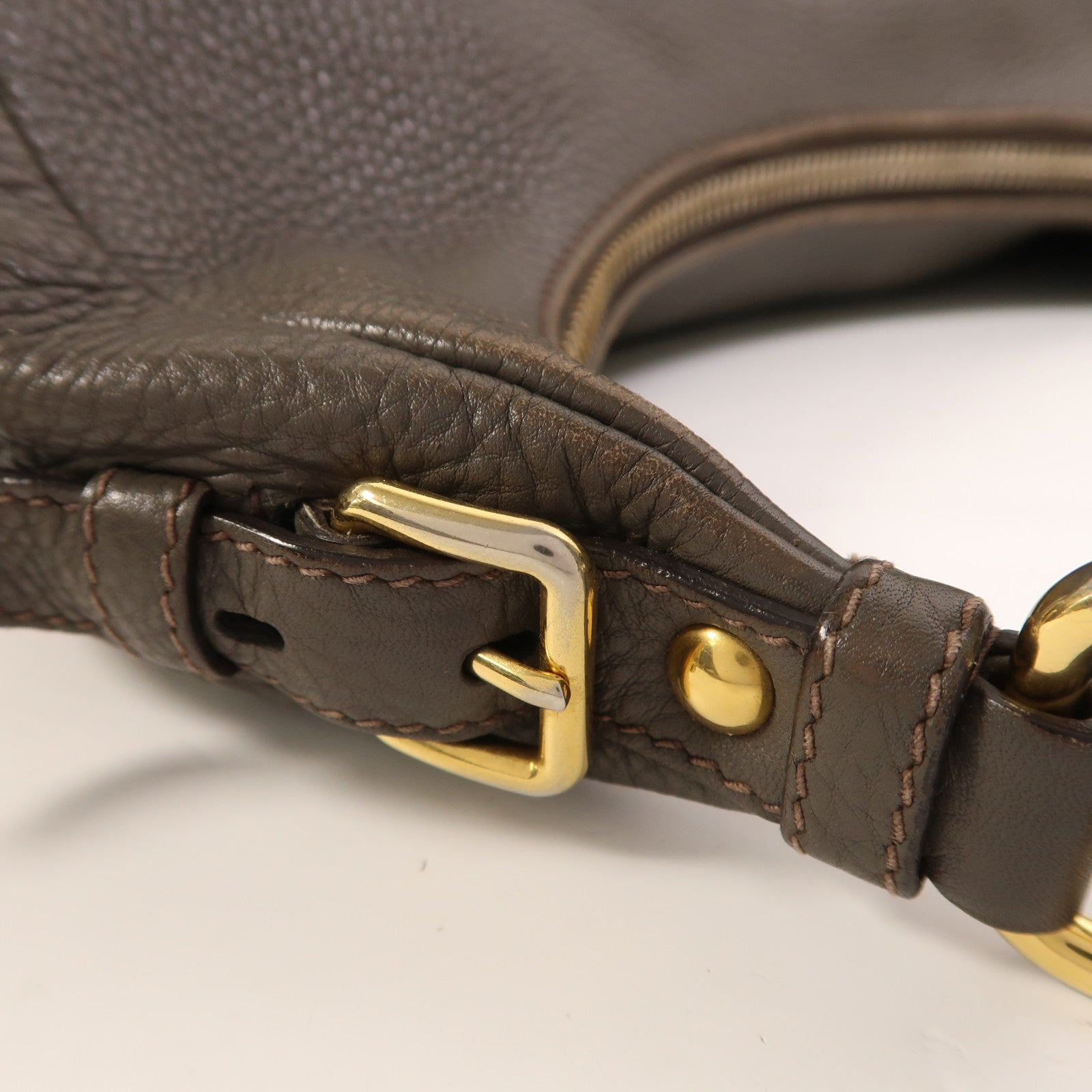 PRADA 【激減優惠】牛皮皮革Shoulder Bag金扣肩背袋