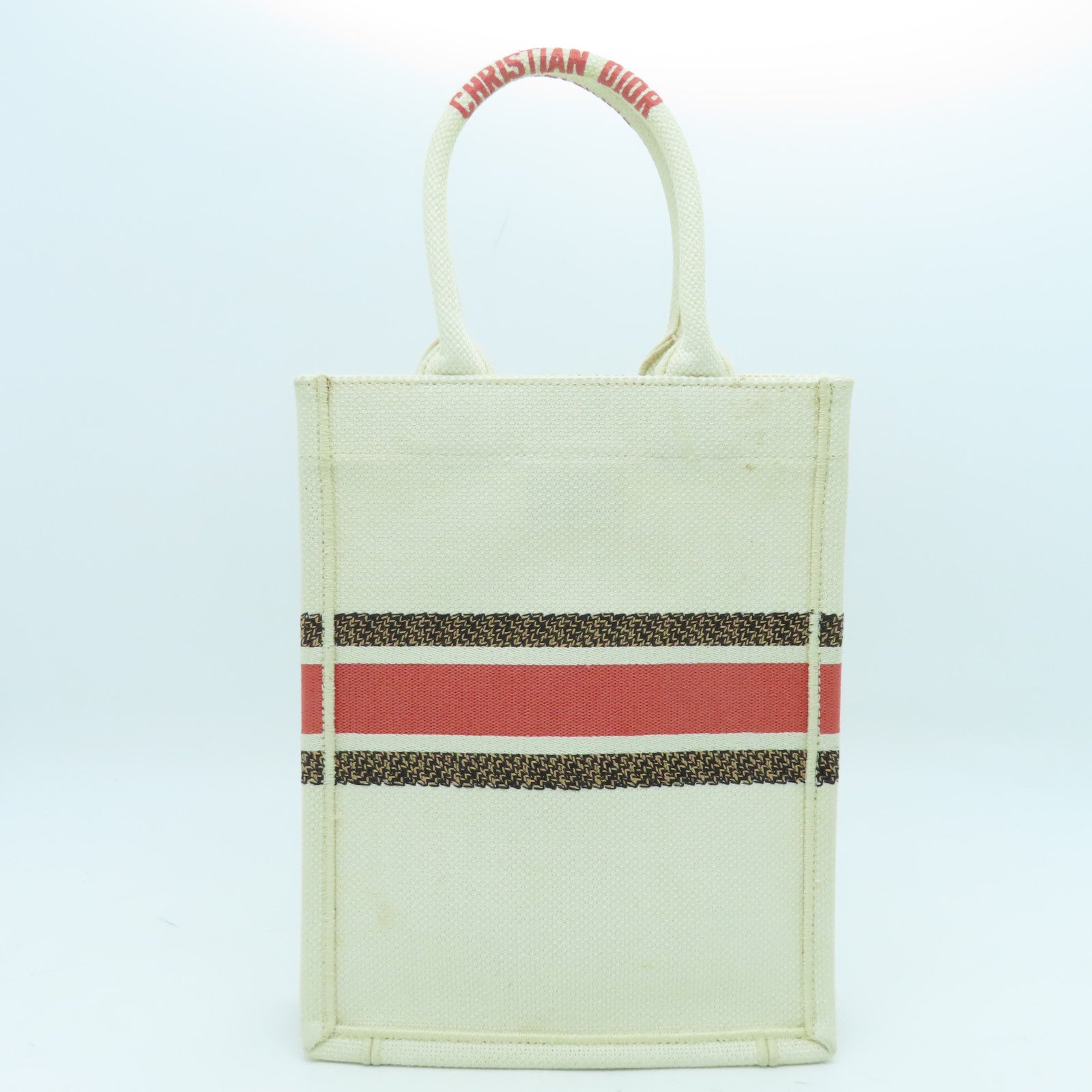 Dior Canvas Tote Bag White/Multicolor