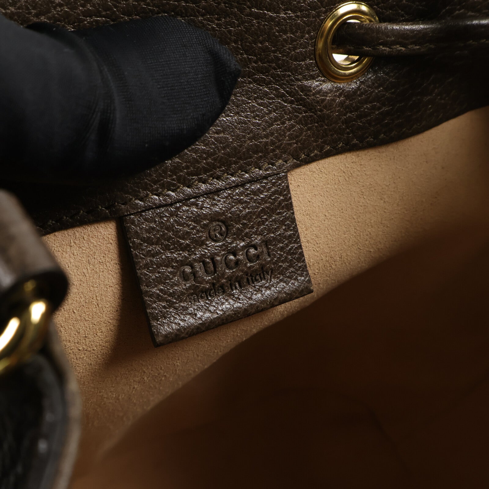 GUCCI 塗層帆布Ophidia GG MIni Bucket