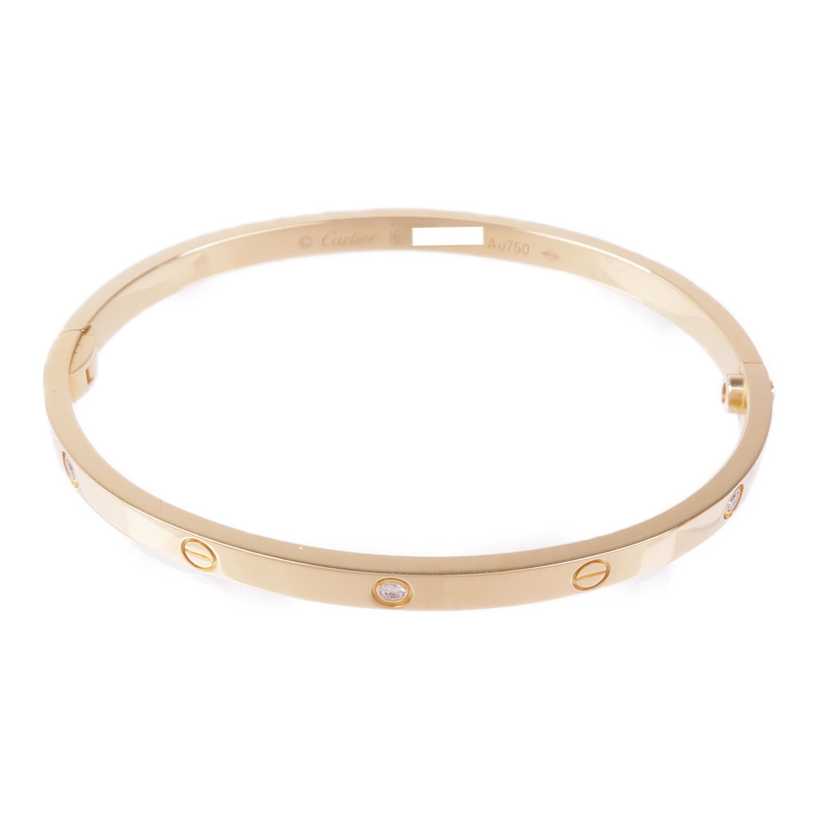 CARTIER 18K黃金Love Bracelet 6P Diamond鑽石手鐲Cartier#16