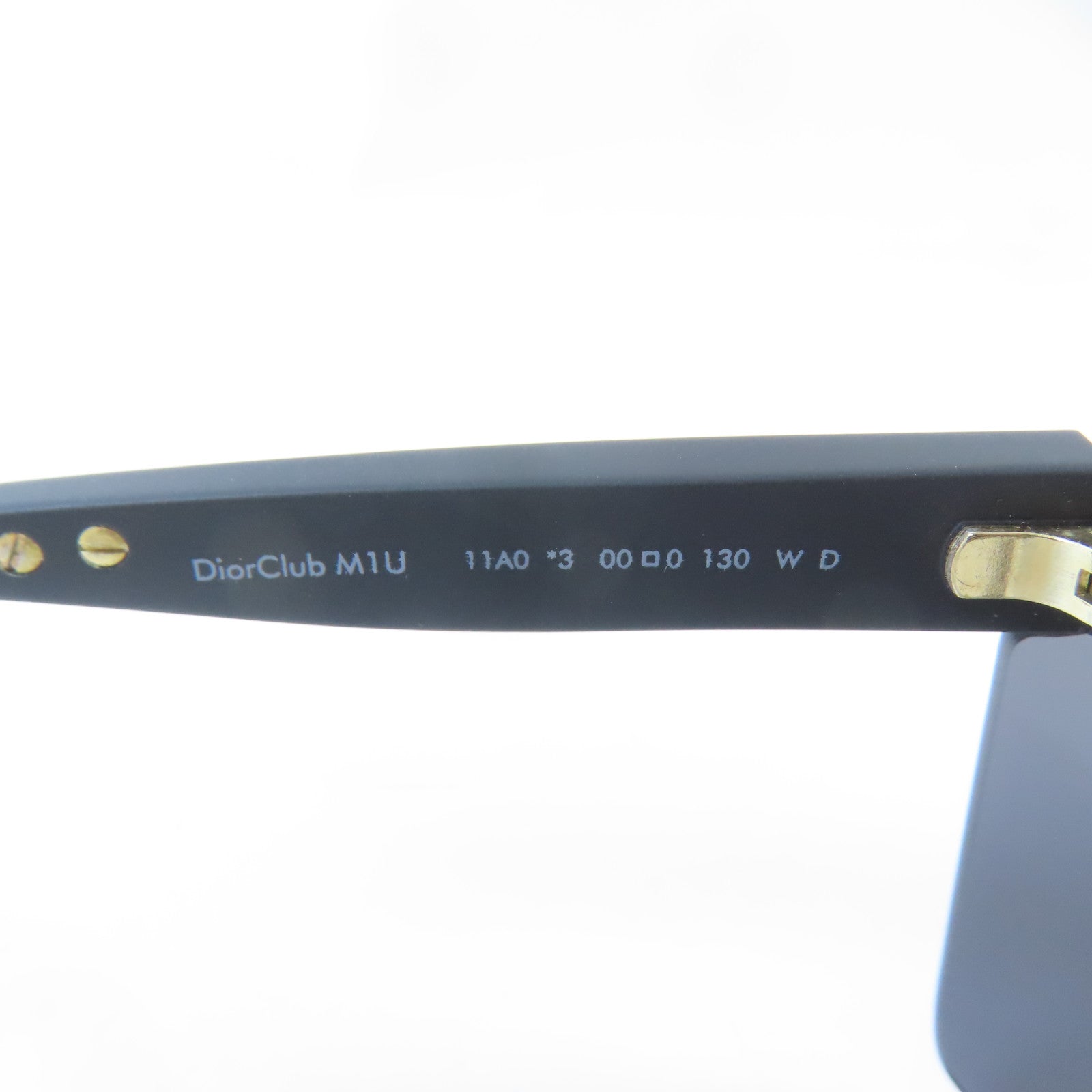 Dior PVC/金屬M1U Sunglasses太陽眼鏡黑色/金色