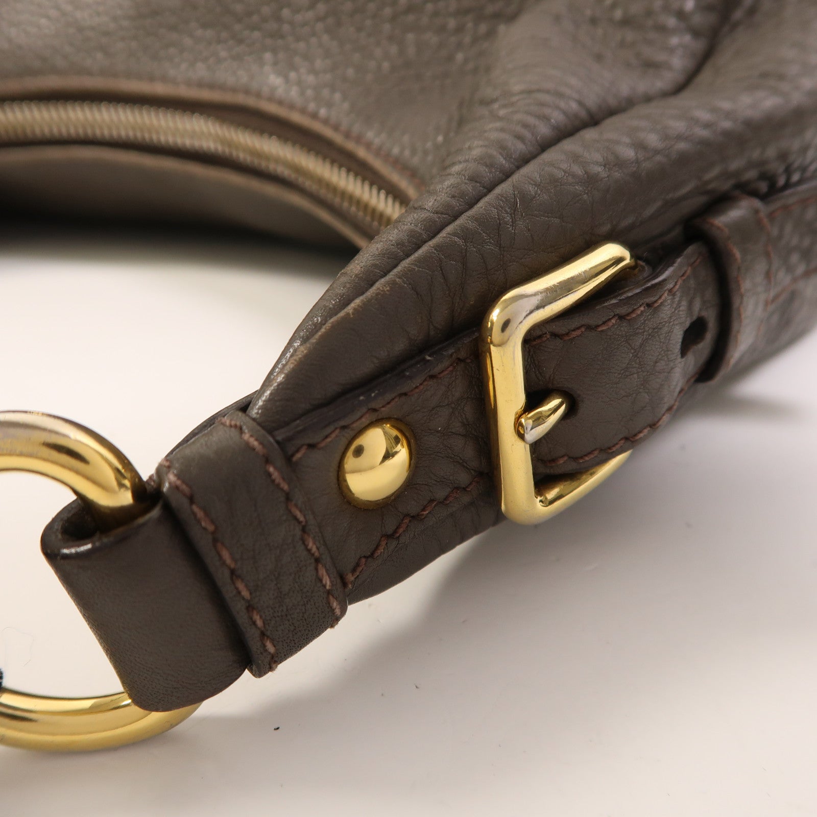PRADA 【激減優惠】牛皮皮革Shoulder Bag金扣肩背袋