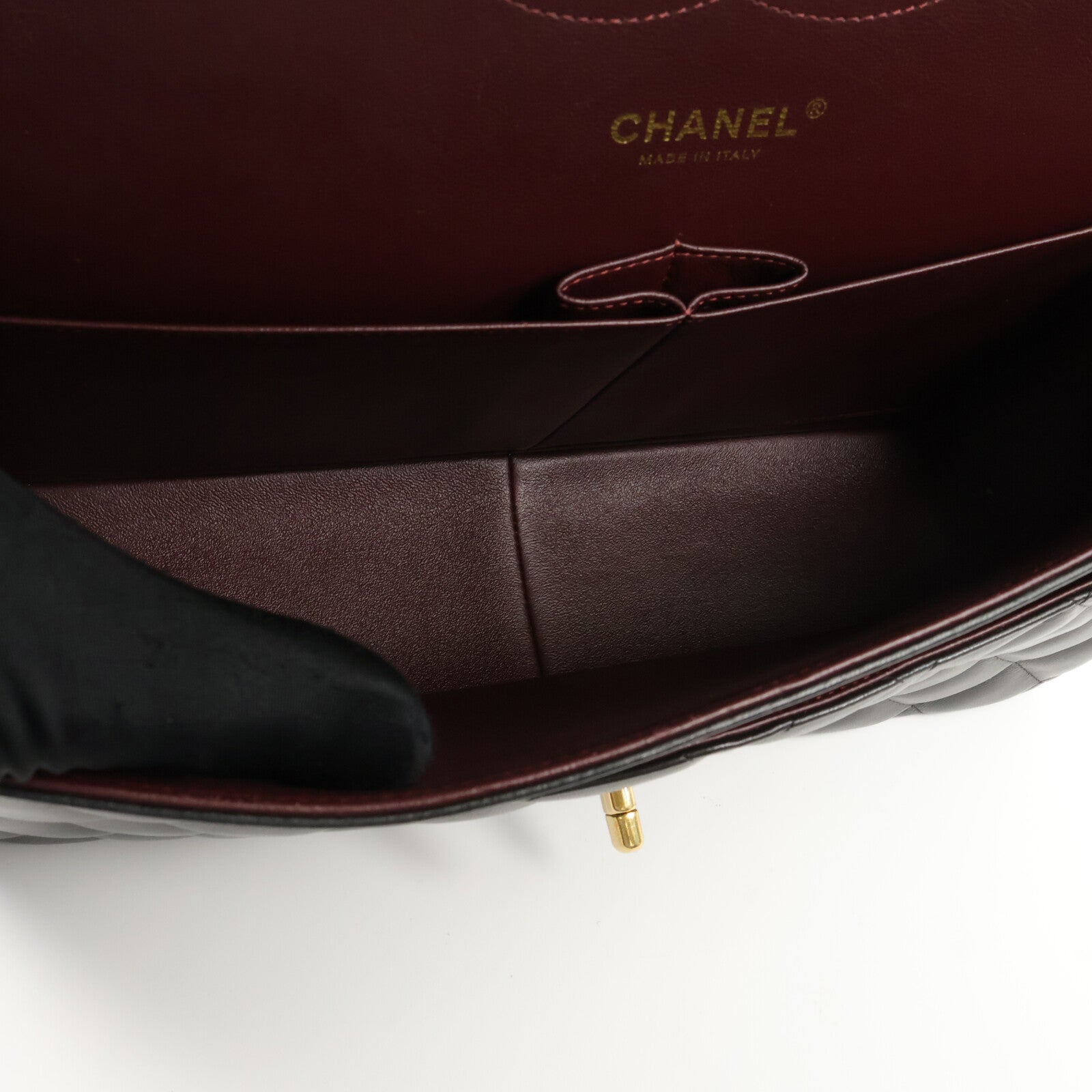CHANEL 羊皮皮革Large Classic鏈帶肩背袋