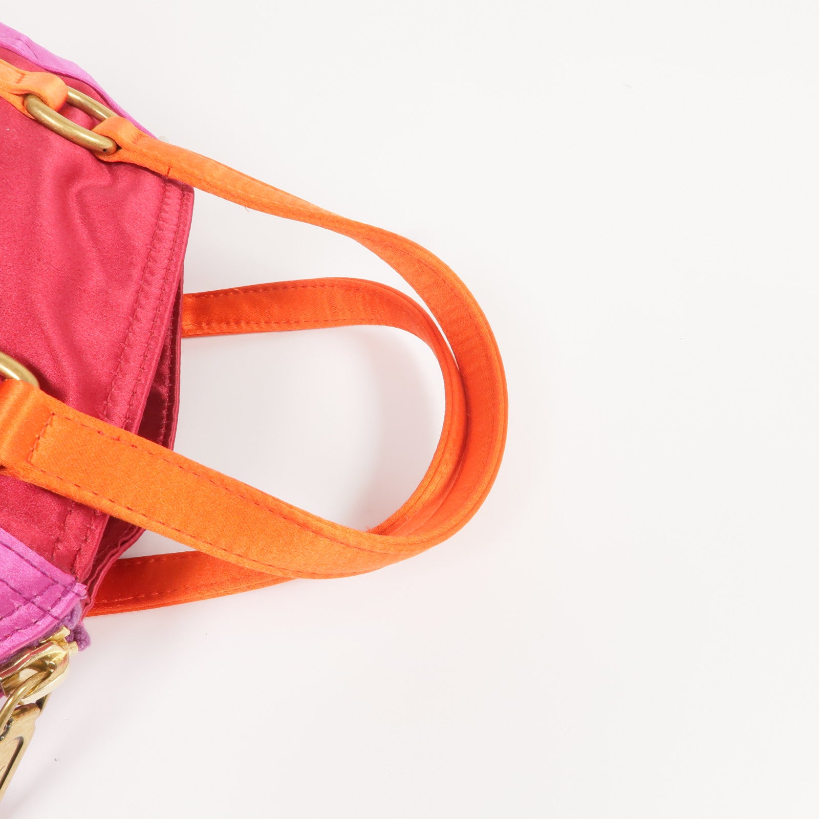 SAINT LAURENT 布料Vintage Hand Bag金扣手挽袋