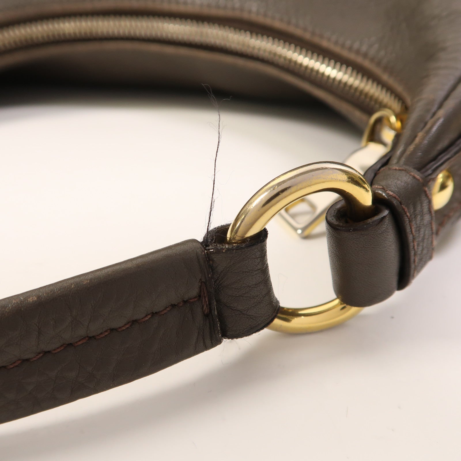 PRADA 【激減優惠】牛皮皮革Shoulder Bag金扣肩背袋