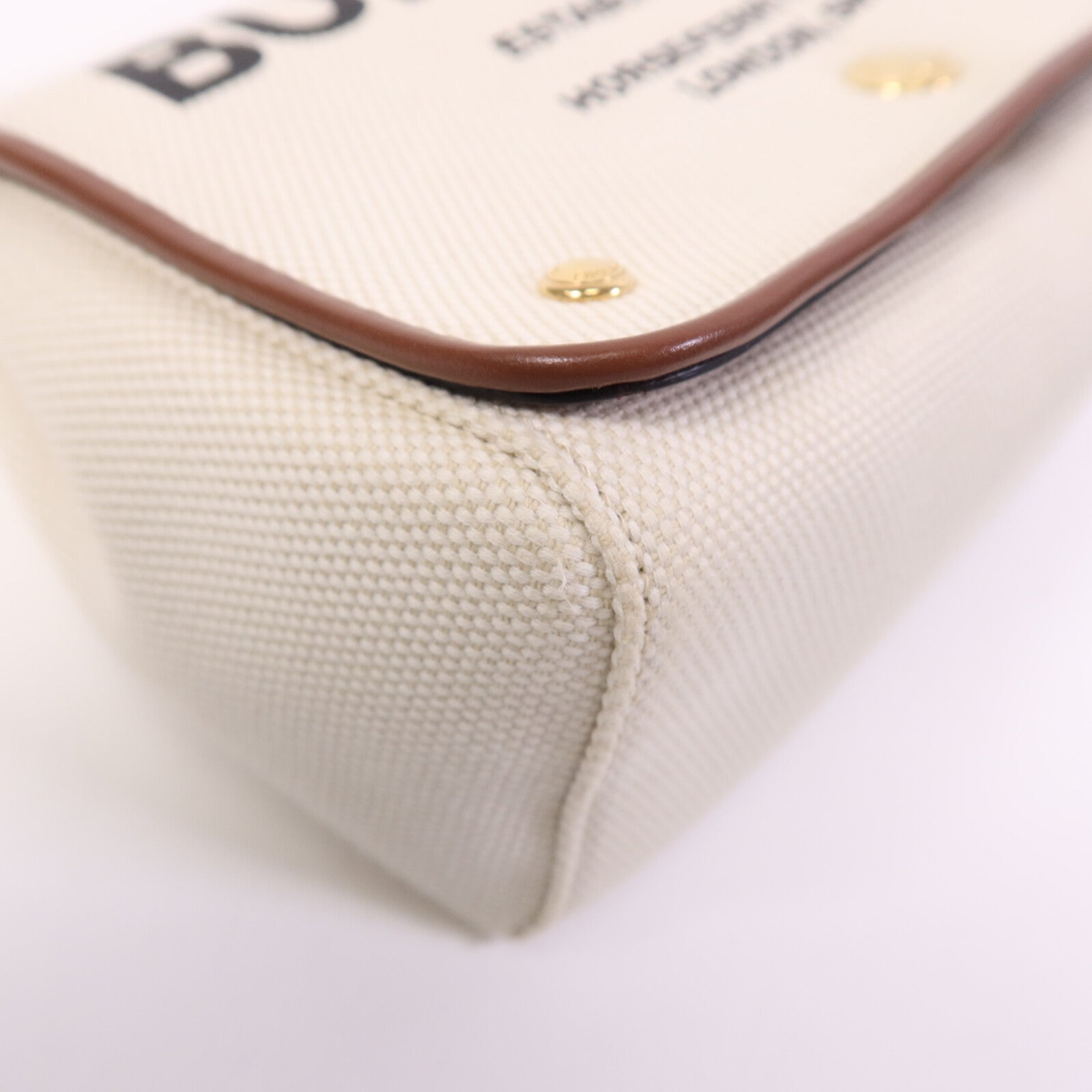 BURBERRY 帆布Horseferry金扣肩背袋