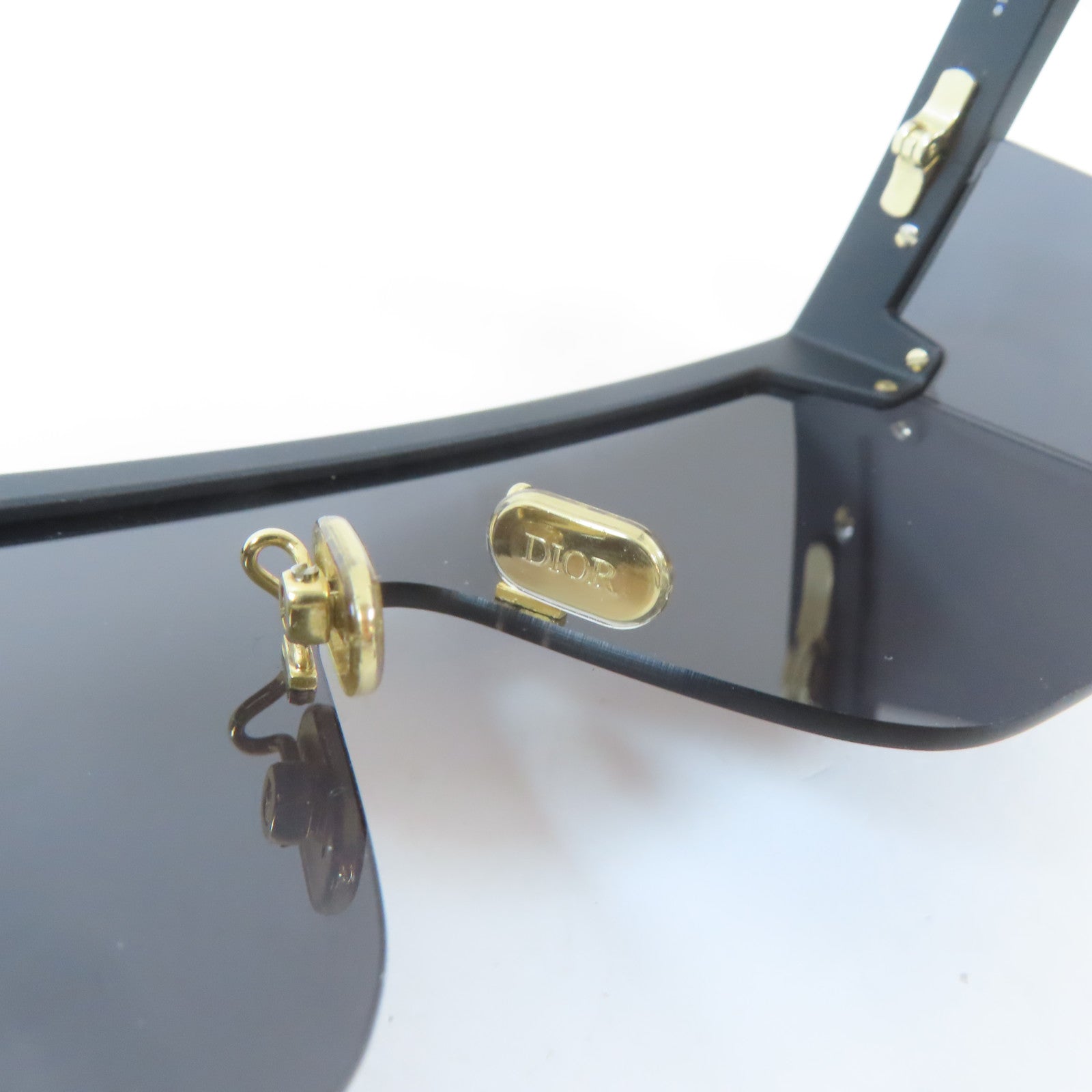 Dior PVC/金屬M1U Sunglasses太陽眼鏡黑色/金色